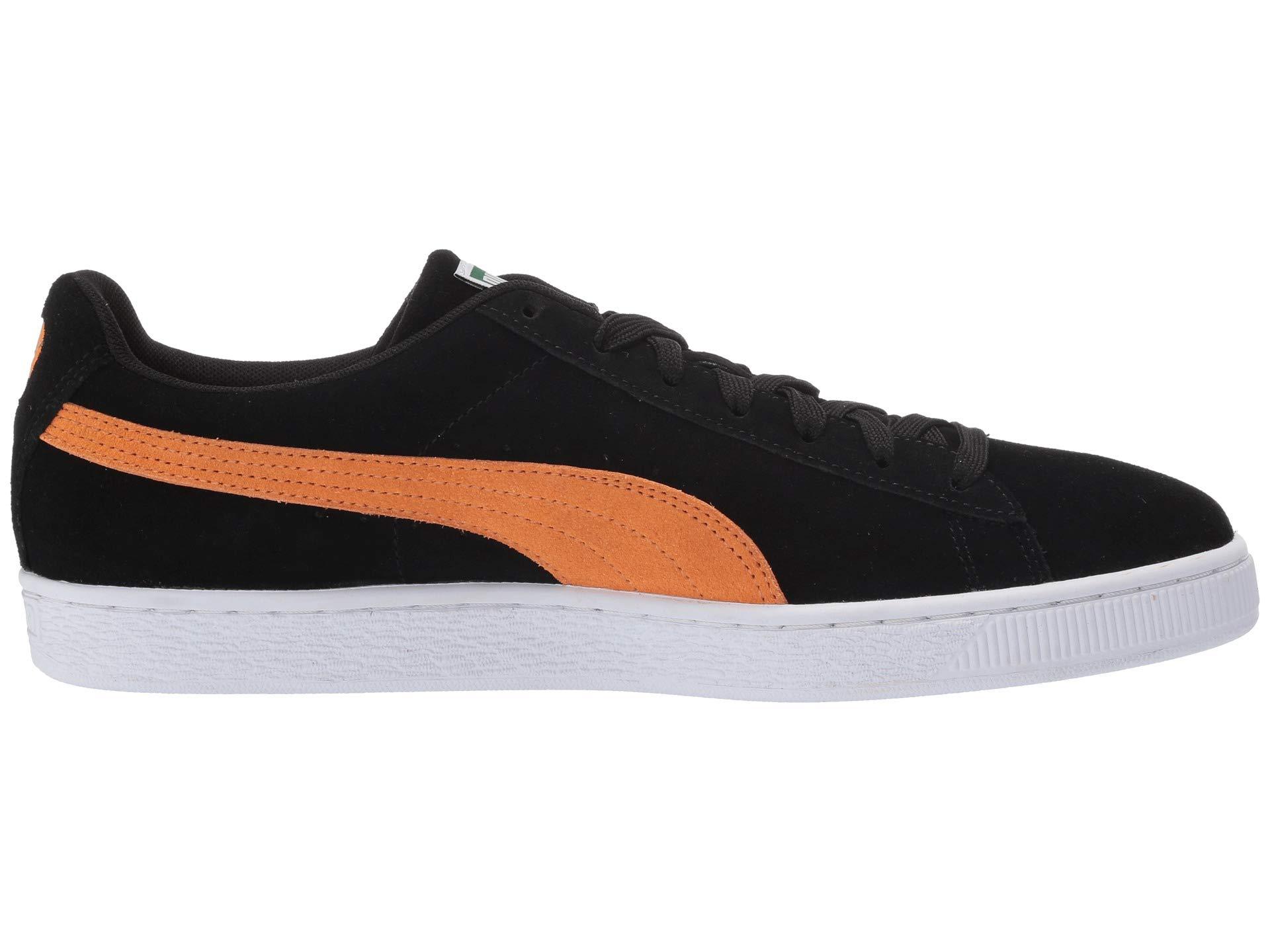 puma suede classic black orange