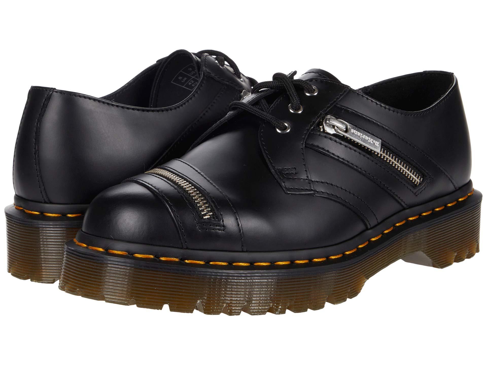 Dr. Martens Leather 1461 Bex Zip in Black - Lyst