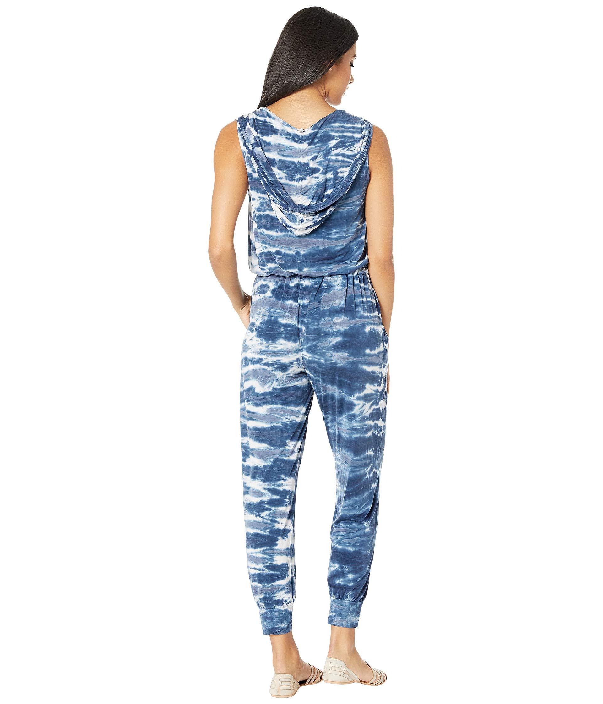 Young Fabulous & Broke Synthetic Hoodie Jumpsuit in Blue Lyst