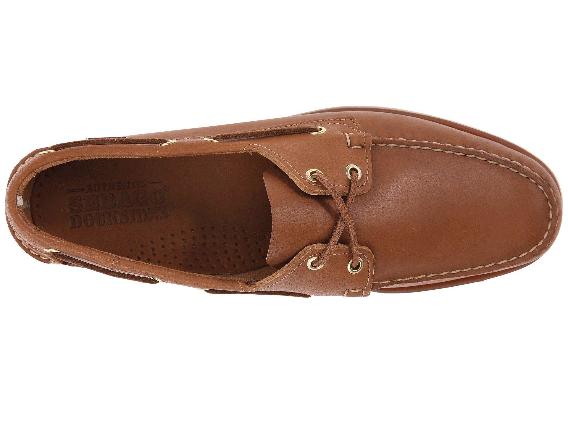 sebago brown cognac