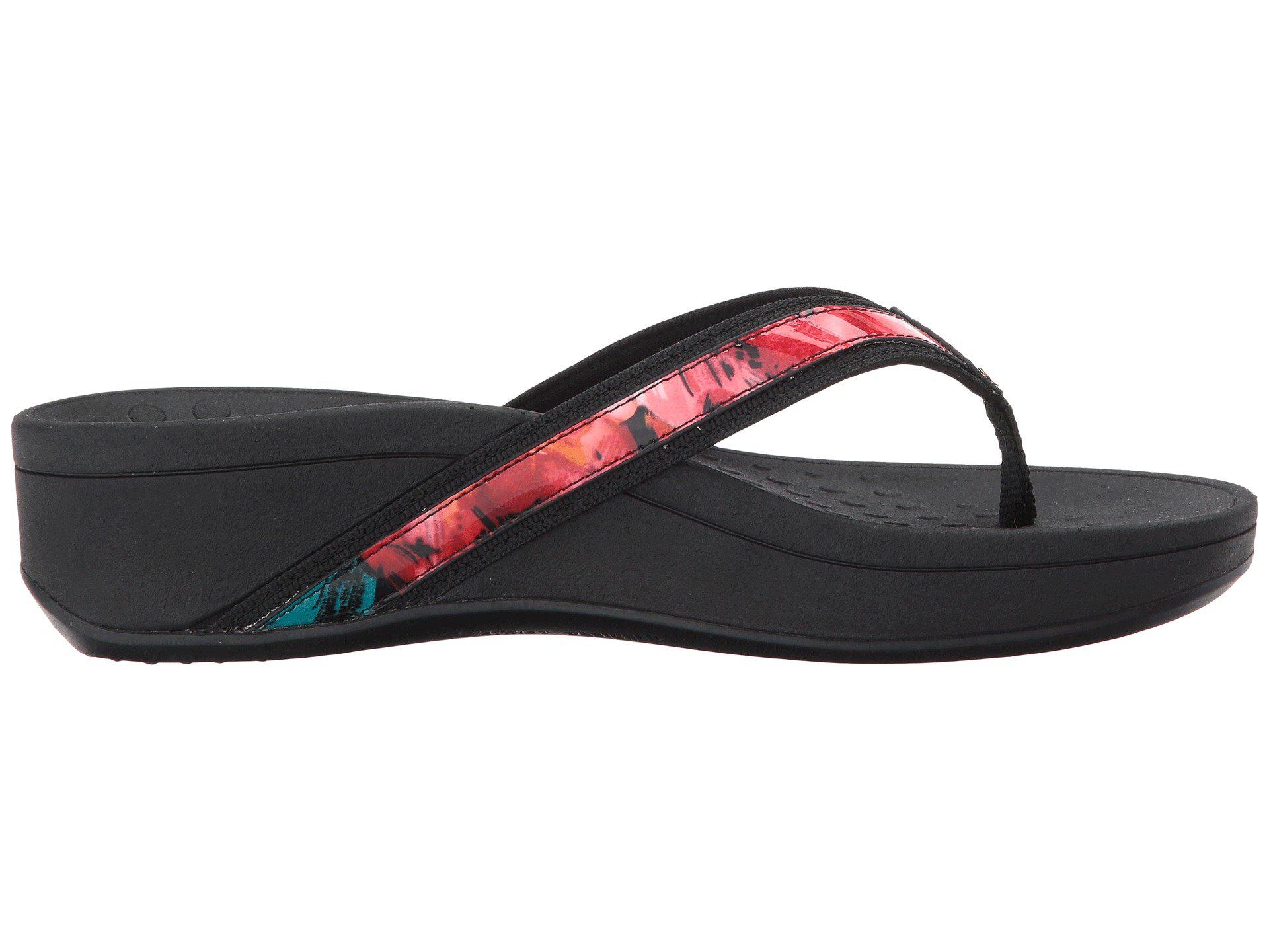 vionic tide ii black floral