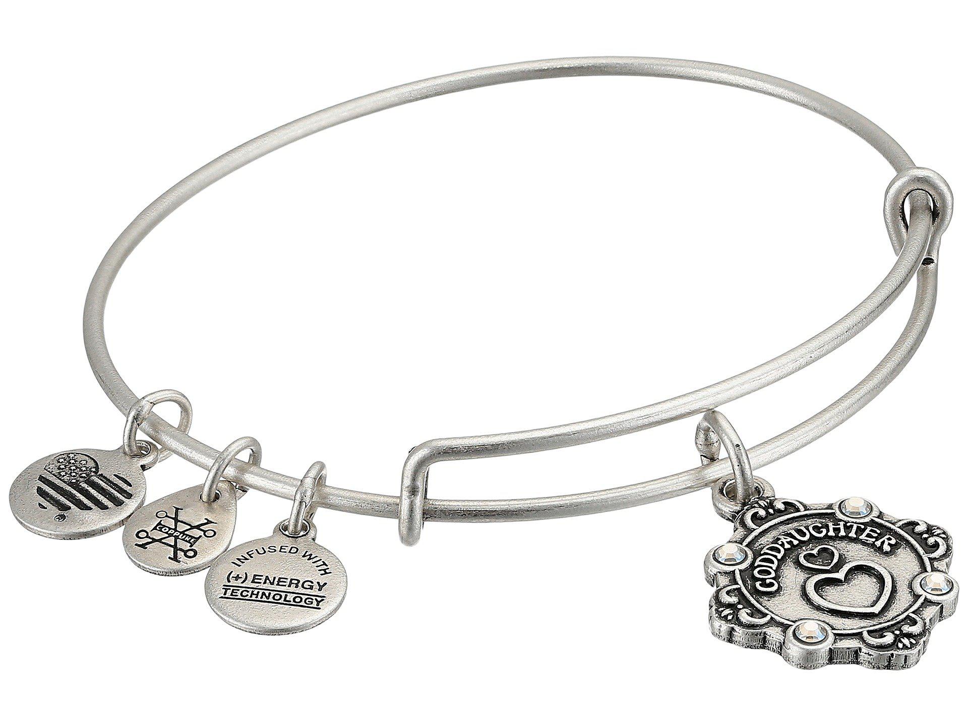 Alex And Ani Womens Because I Love You Goddaughter Ii Bangle