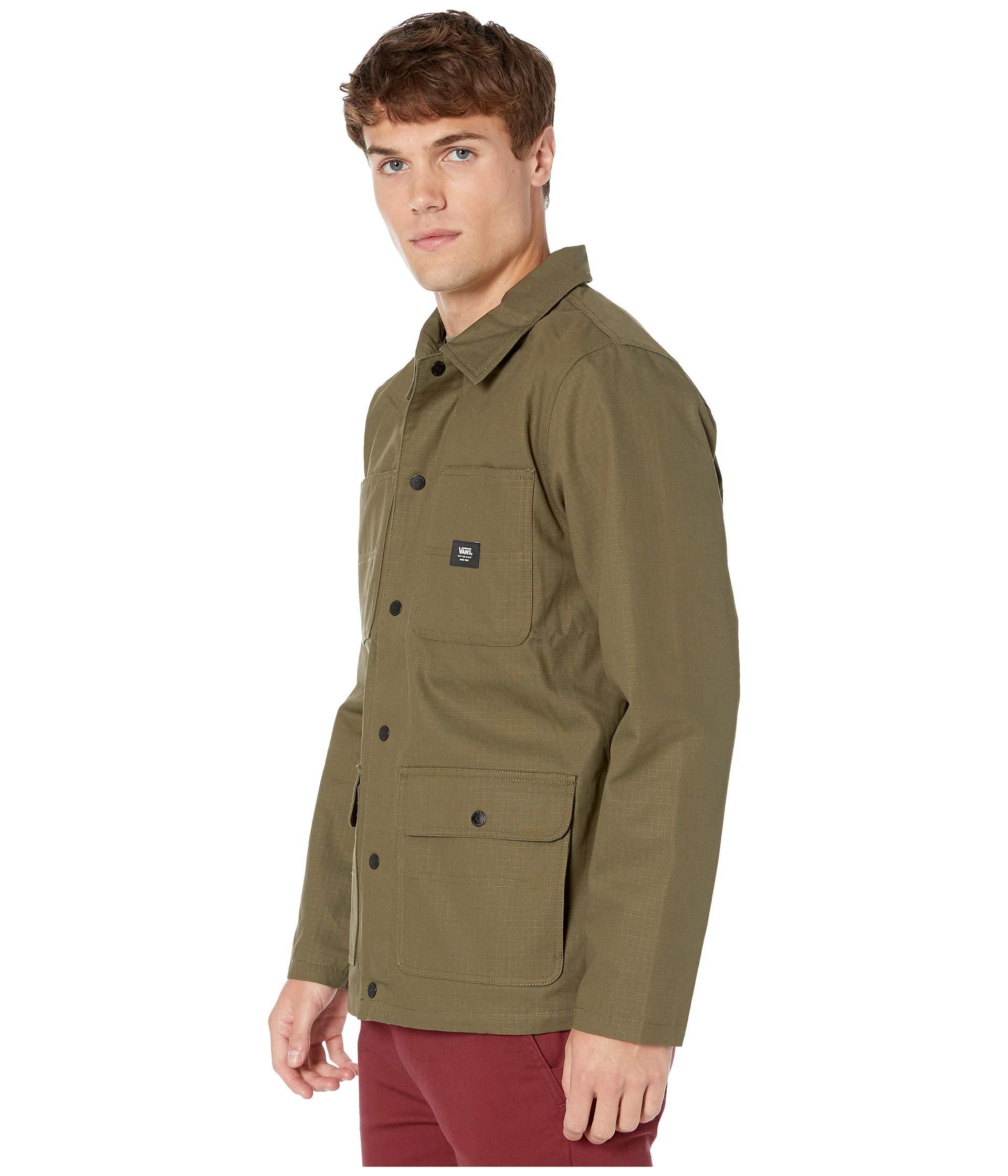 Vans Cotton Drill Chore Coat Jacket in Olive (Green) for Men | Lyst