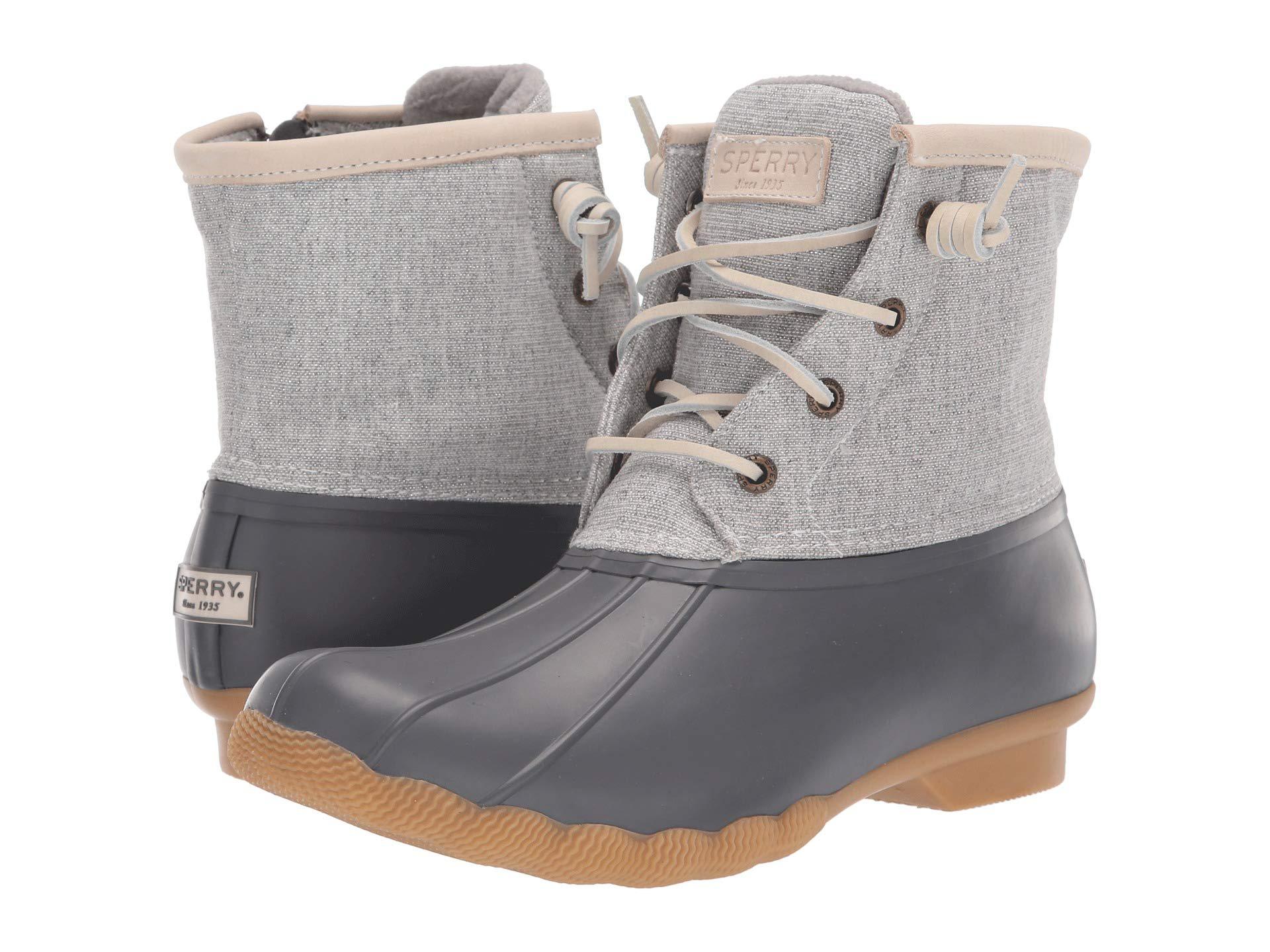 women's saltwater metallic duck boot sperry