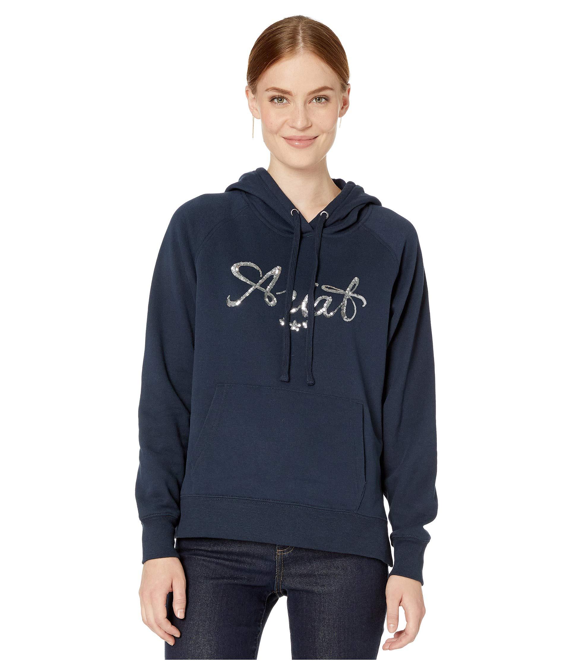 Ariat Cotton R.e.a.l. Sequin Hoodie in Navy (Blue) - Lyst
