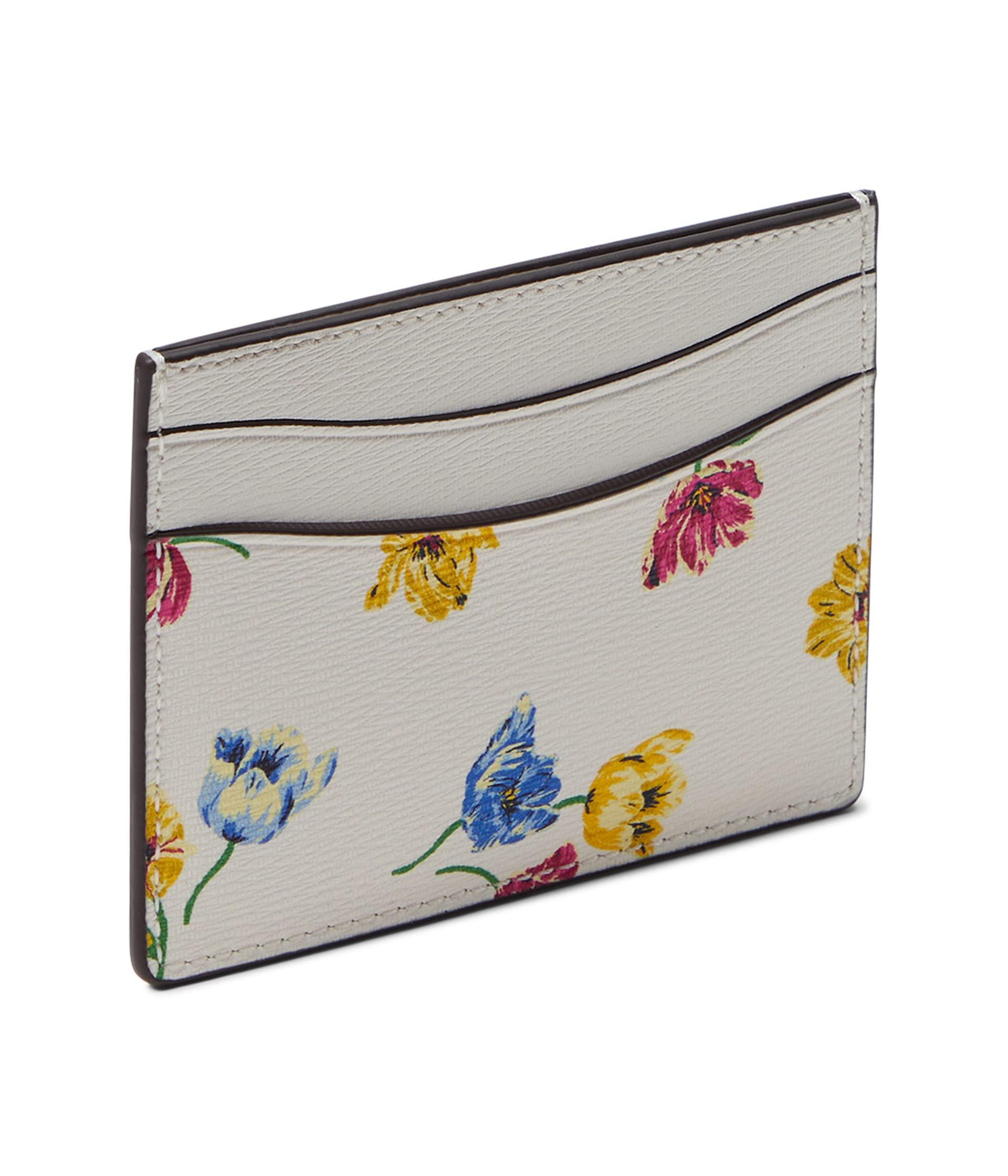 Kate Spade Tulip Toss Printed Soft Milling Pvc Card Holder in