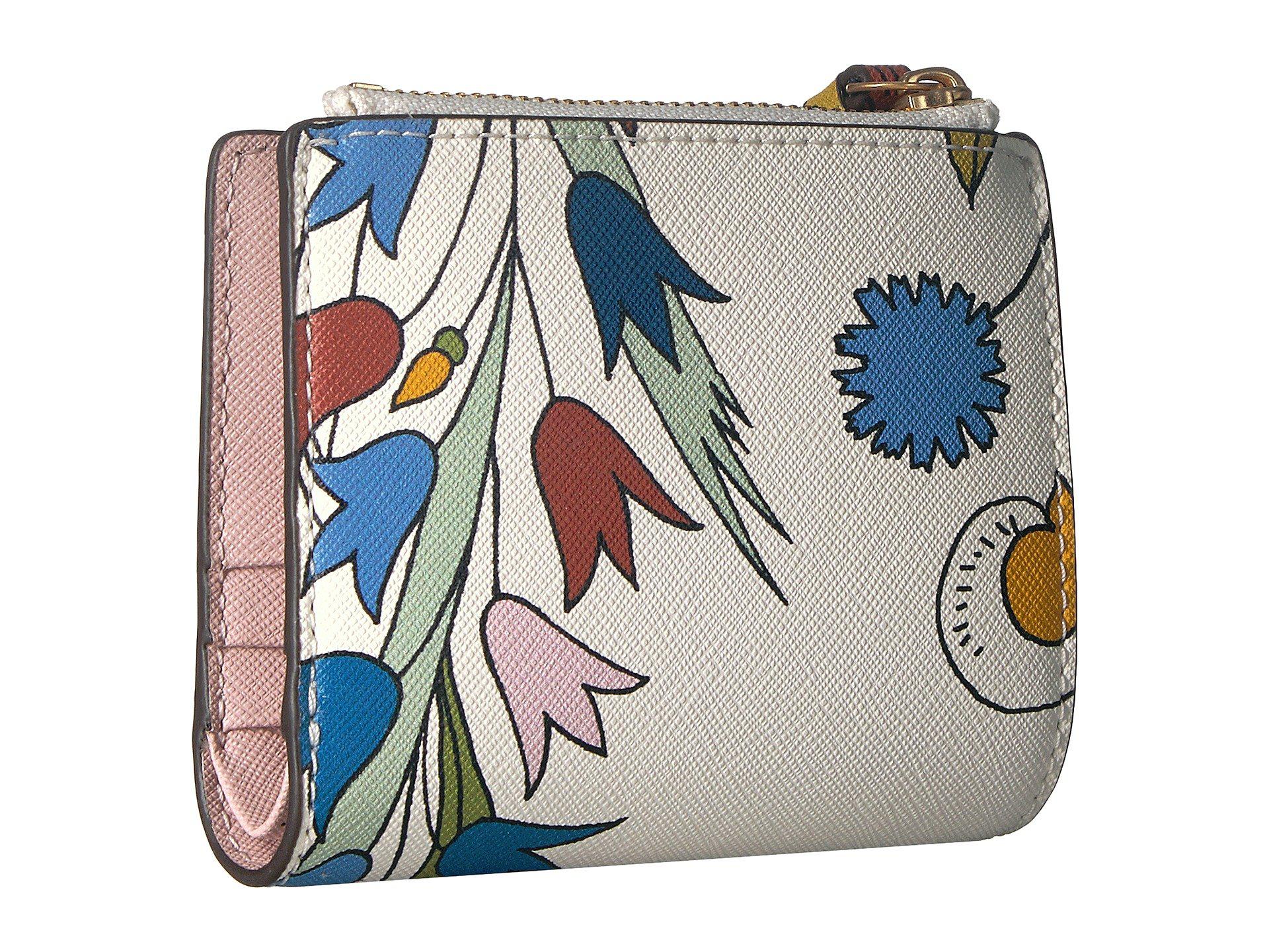 tory burch floral wallet