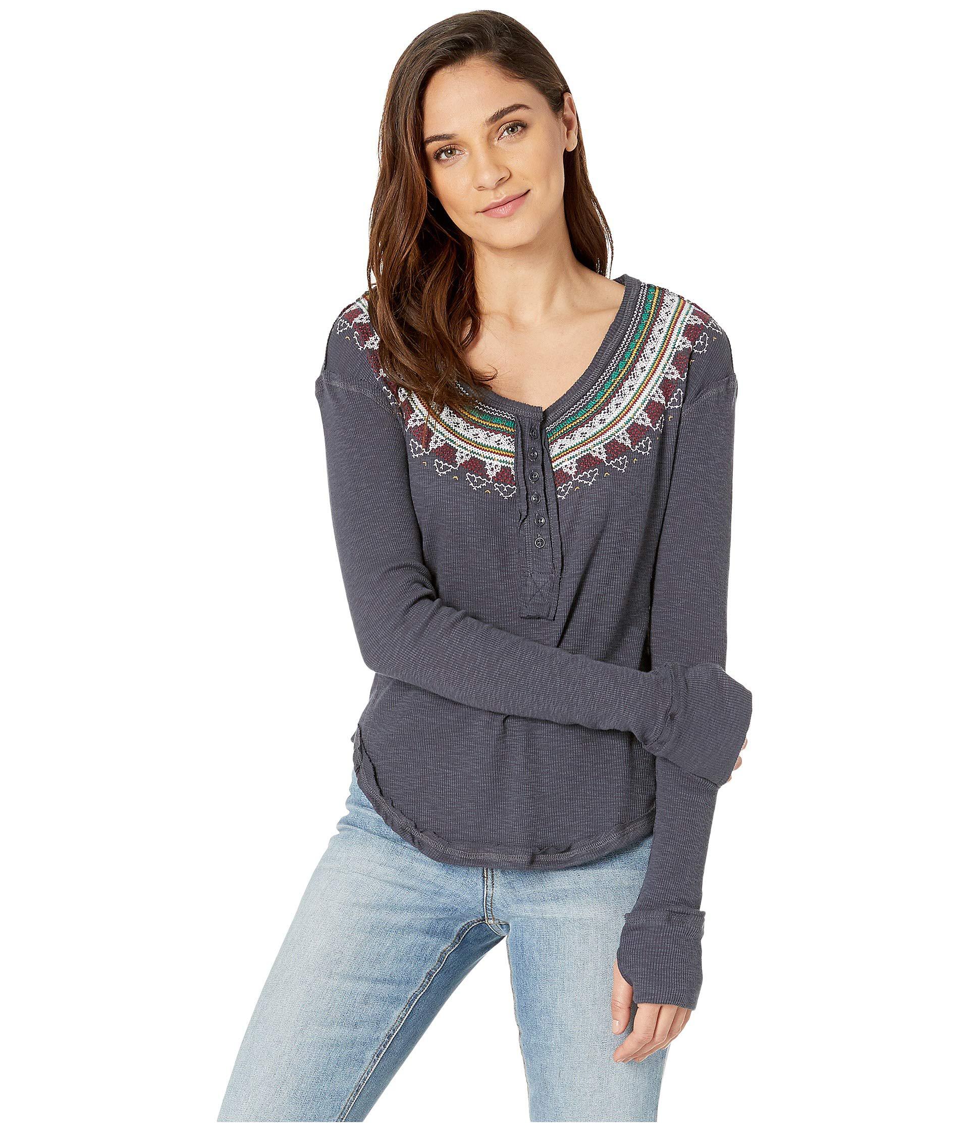 free people fair isle thermal