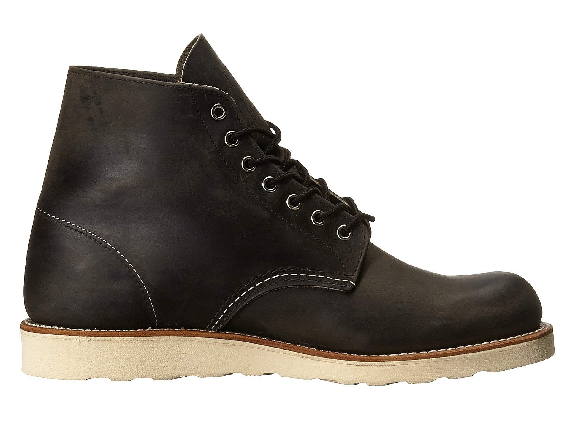 Red Wing 6 Round Toe (charcoal Rough & Tough) Men's Lace-up Boots for Men |  Lyst
