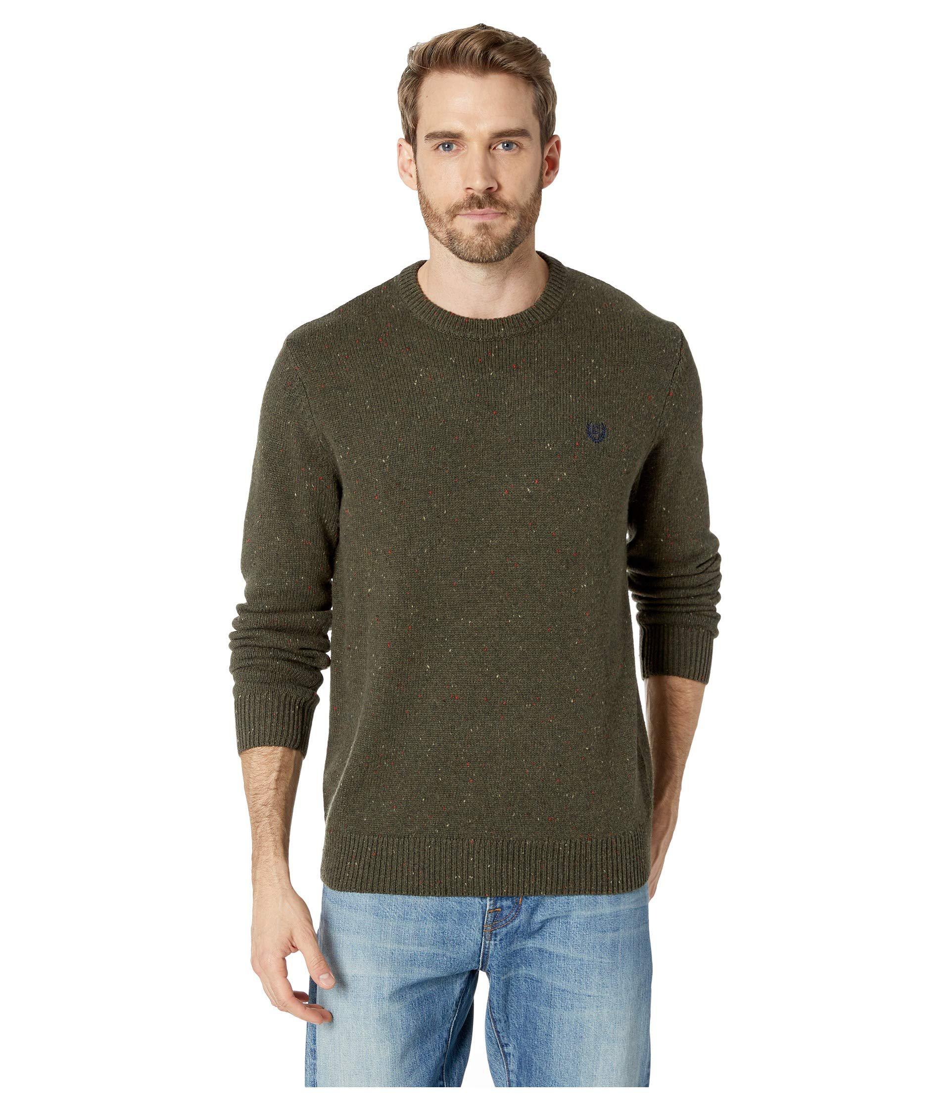 Brown Chaps Mens V-Neck Silk Blend Sweater