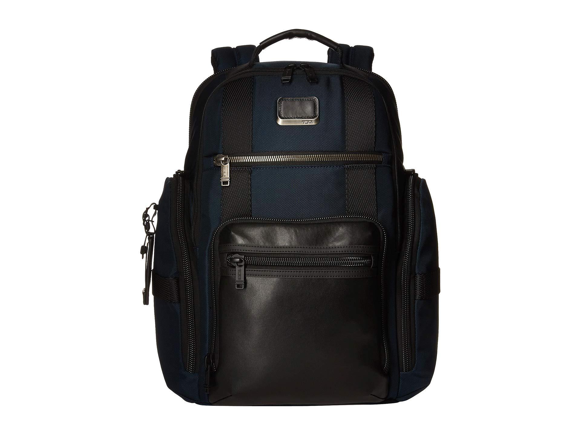 Tumi Synthetic Alpha Bravo Sheppard Deluxe Brief Pack(r) in Navy (Blue ...