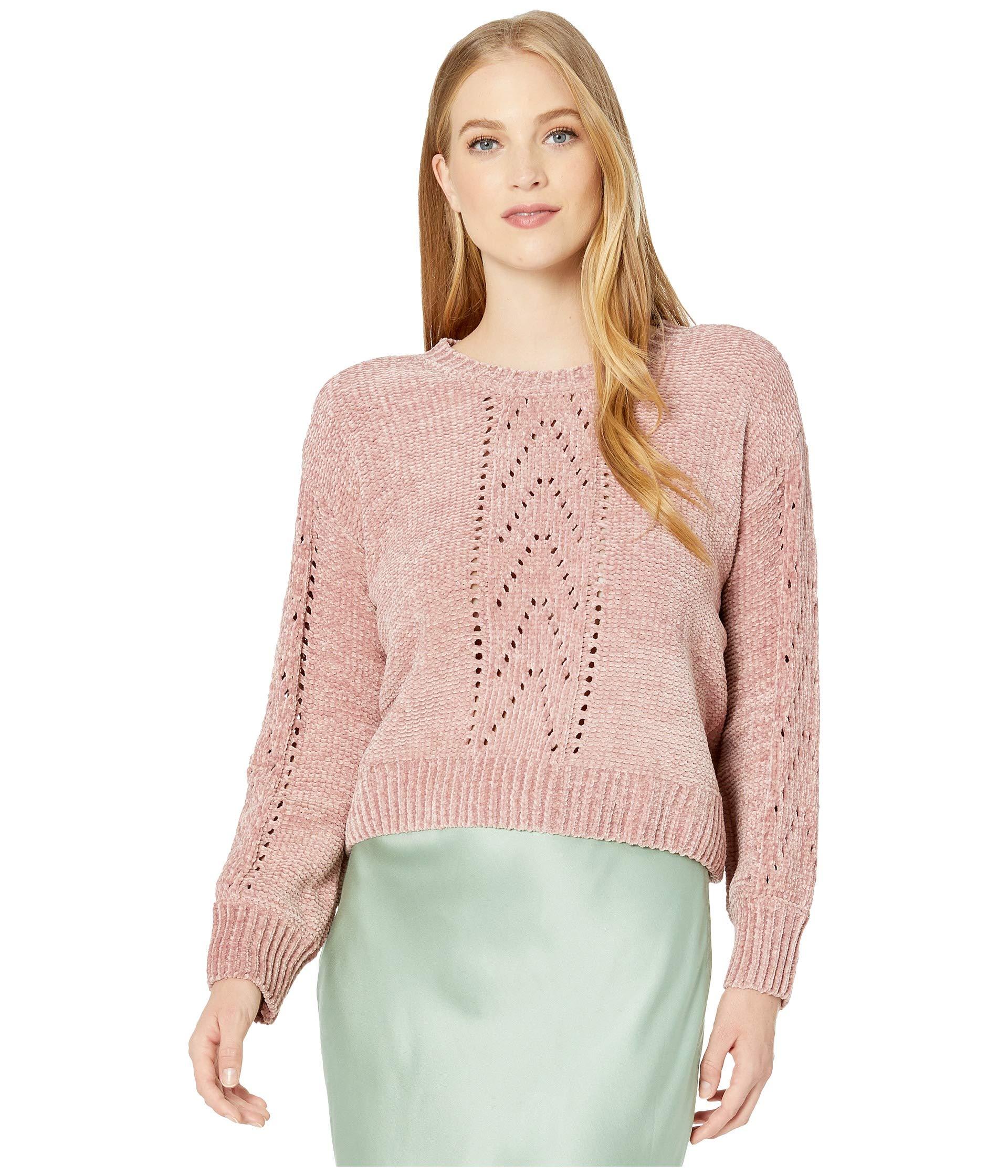 BB Dakota Synthetic Chenille My Love Sweater in Pink - Lyst