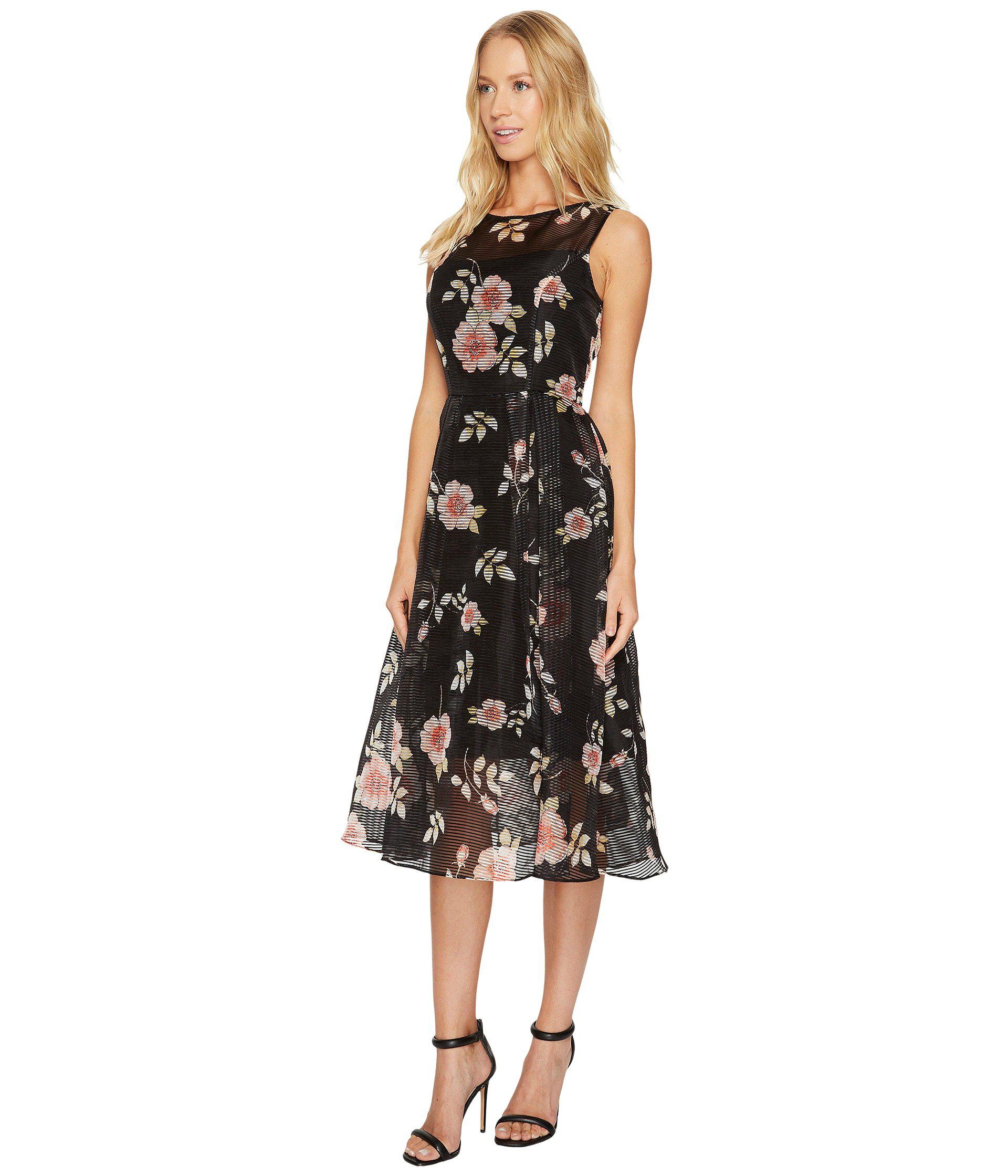 boat neck fit and flare dress