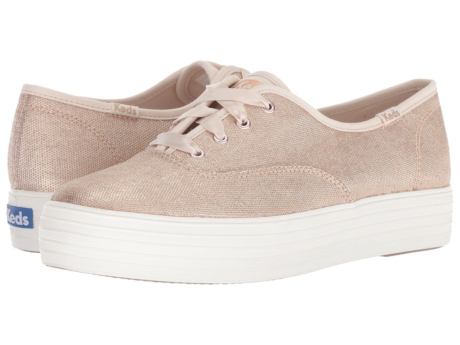 keds slides rose gold