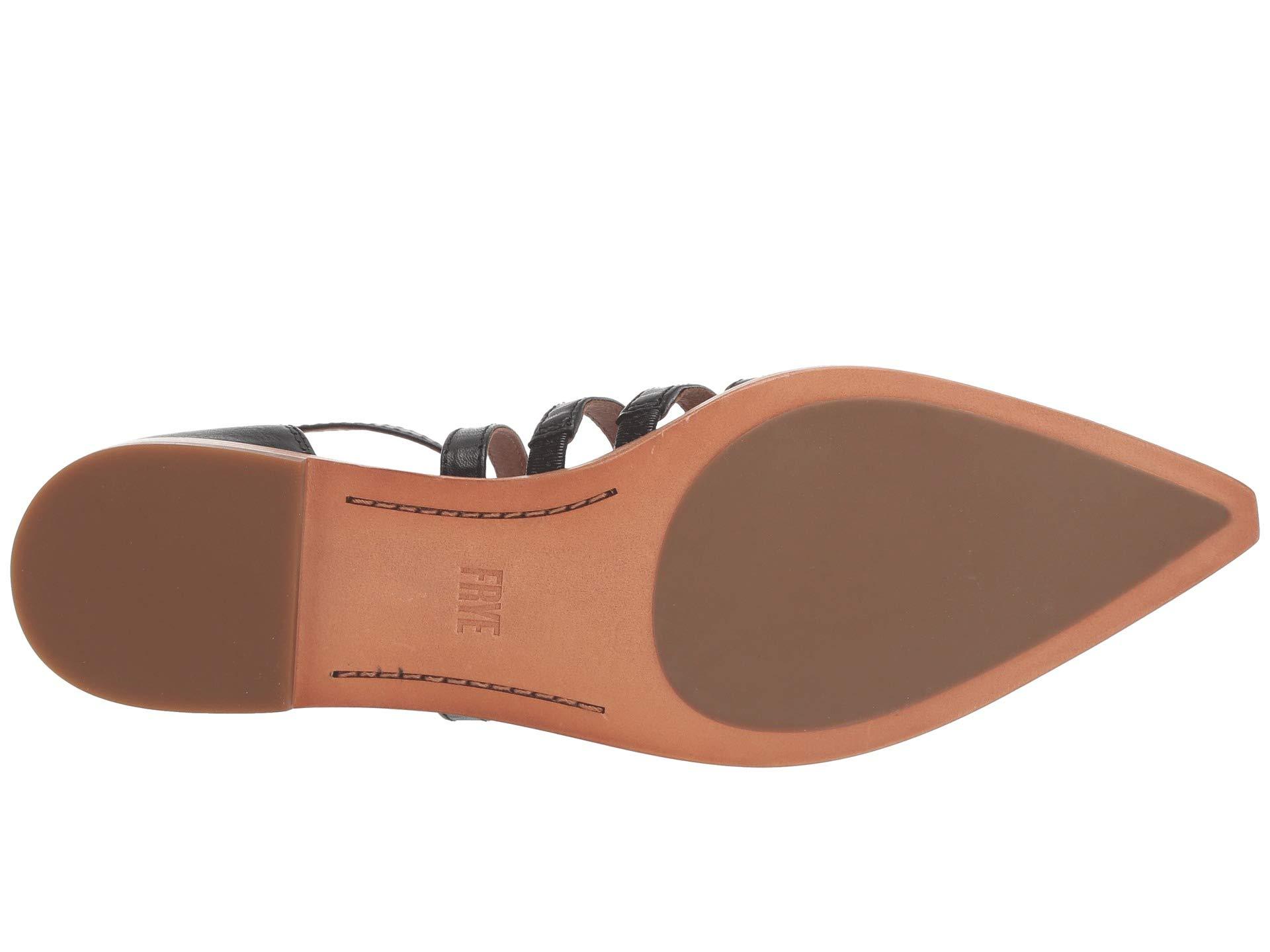 frye kenzie moto strappy flat