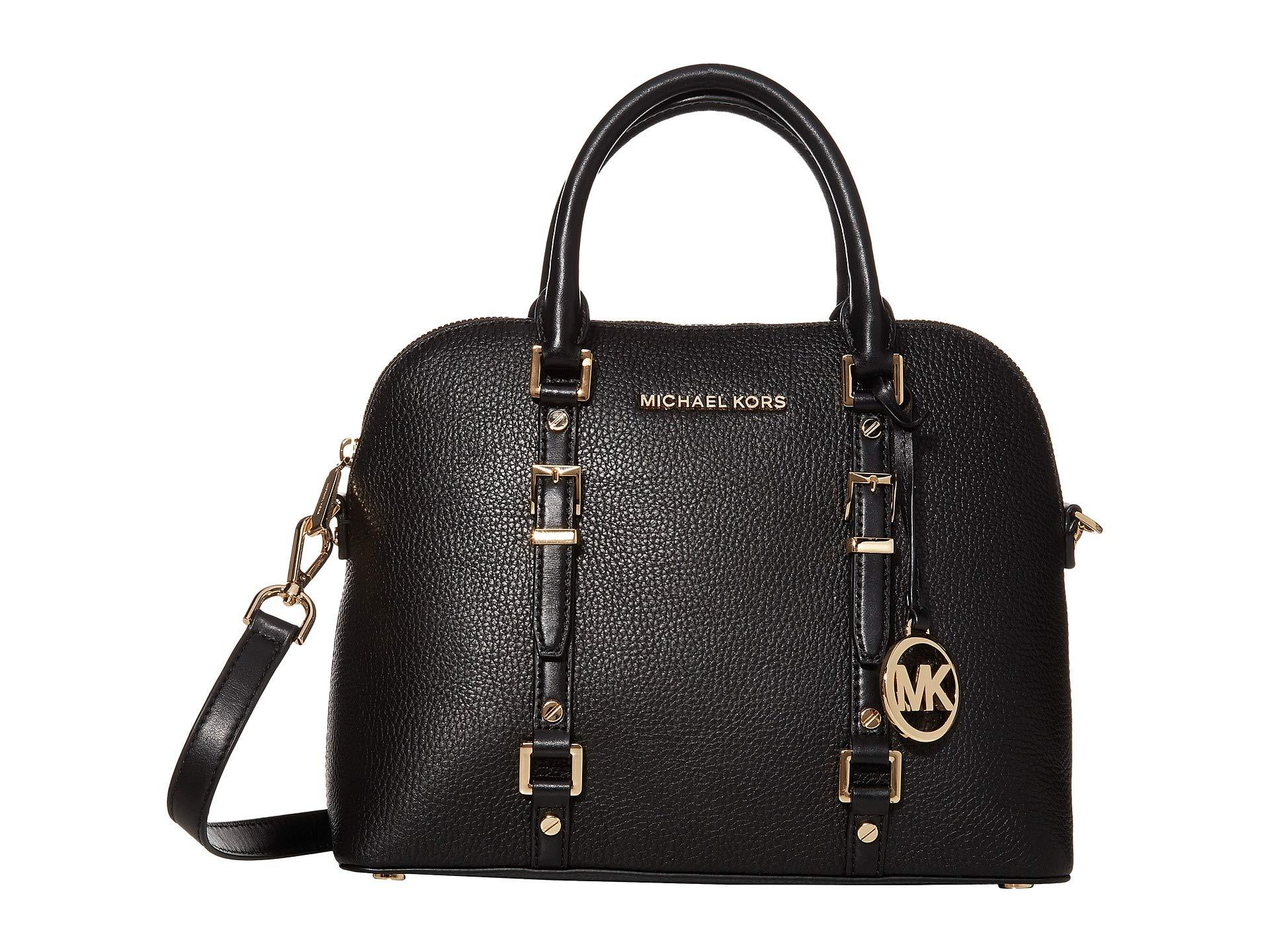 MICHAEL Michael Kors Leather Bedford Legacy Medium Dome Satchel in ...