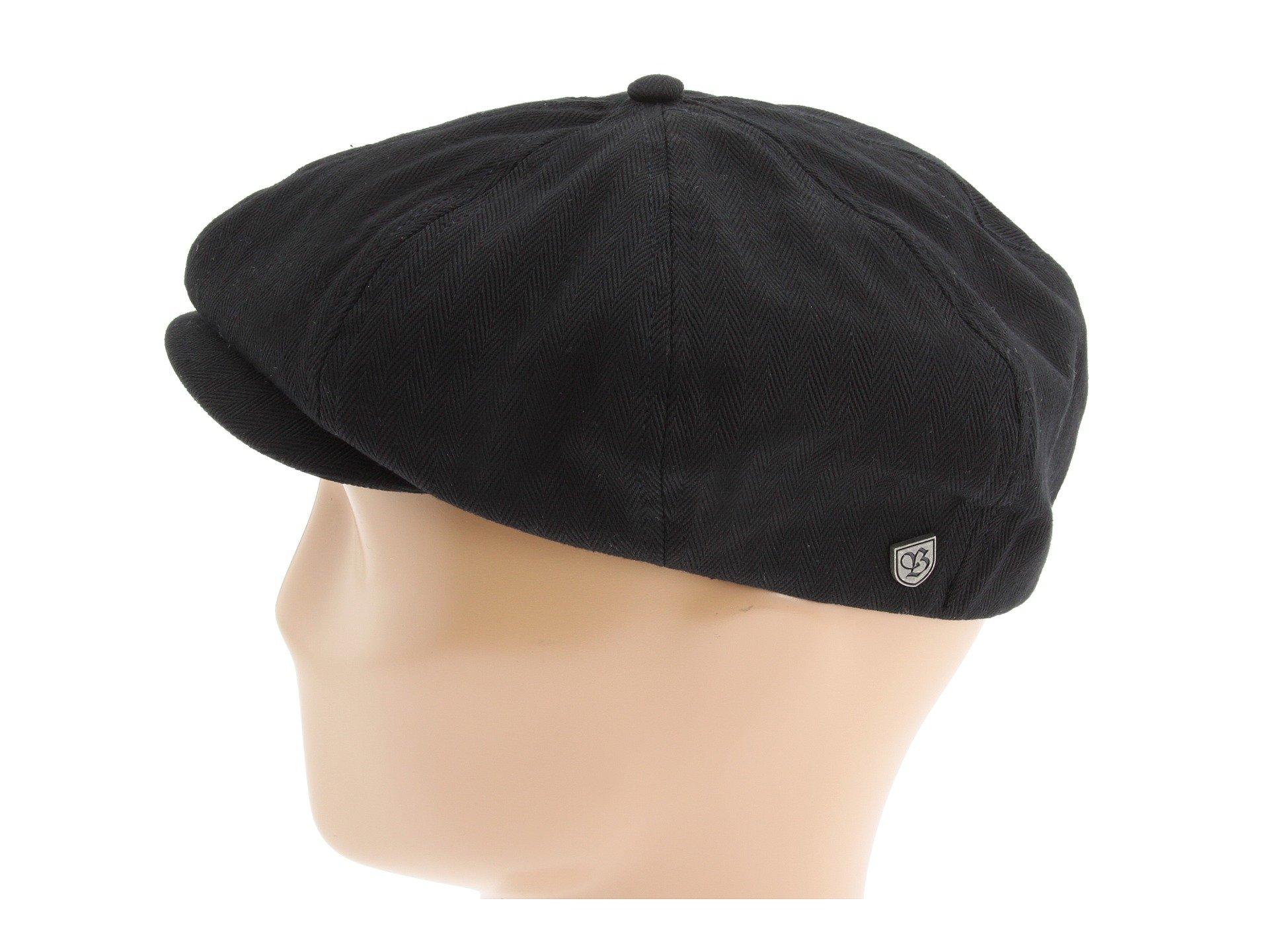 Brixton Wool Brood Snap Cap in Black 