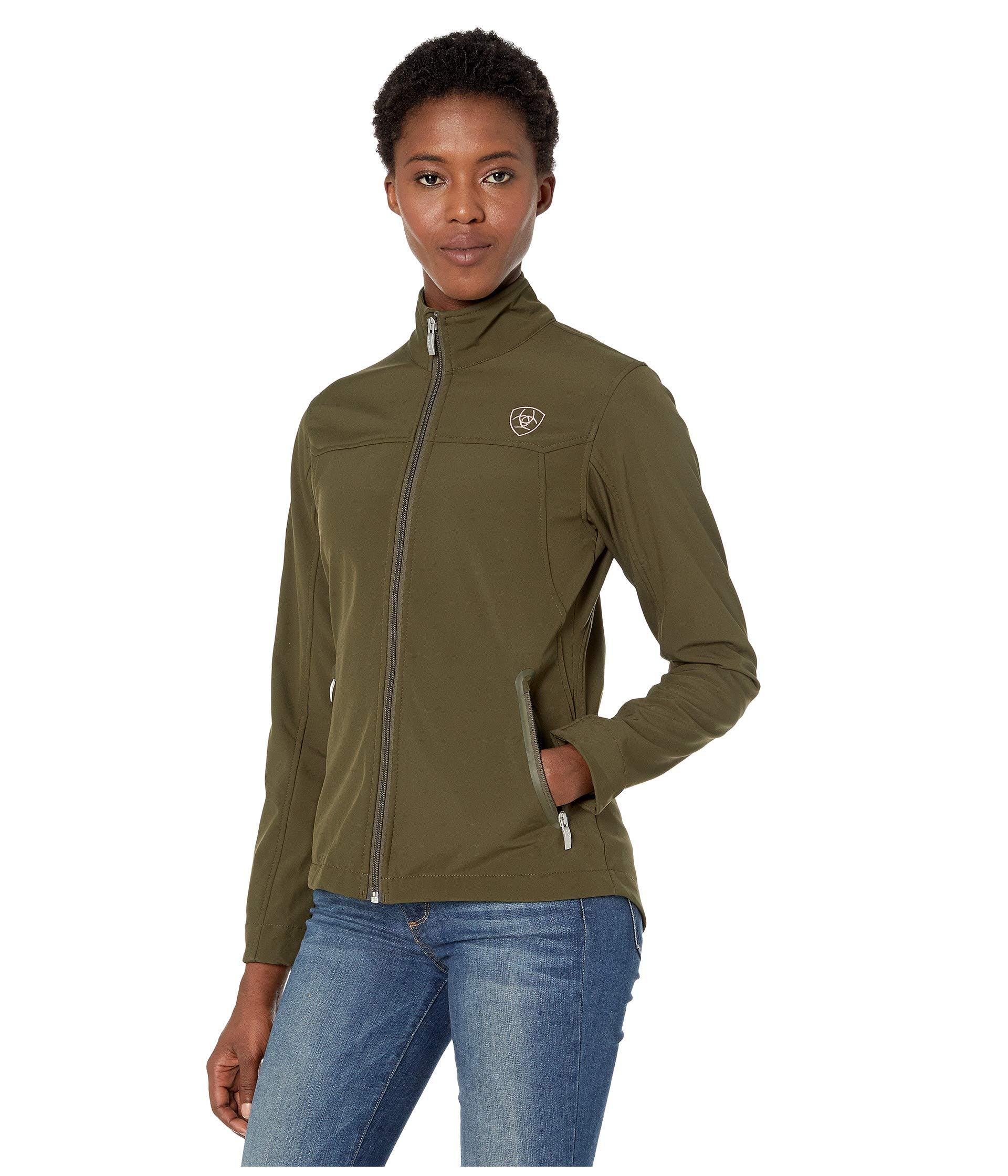 Ariat Synthetic New Team Softshell Jacket in Olive (Green) Lyst