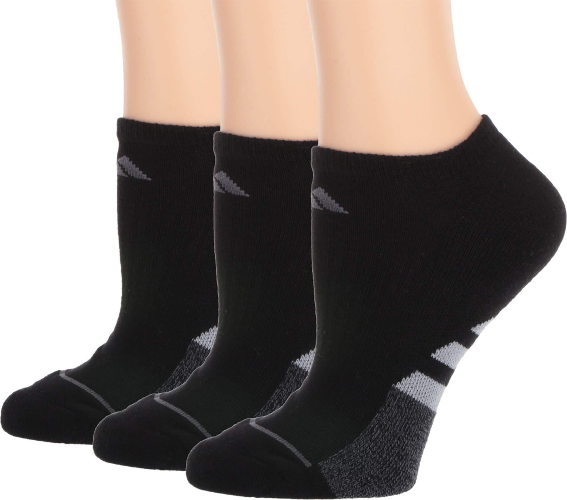adidas Cotton Cushioned Climalite No Show Socks - Pack Of 3 in Black ...