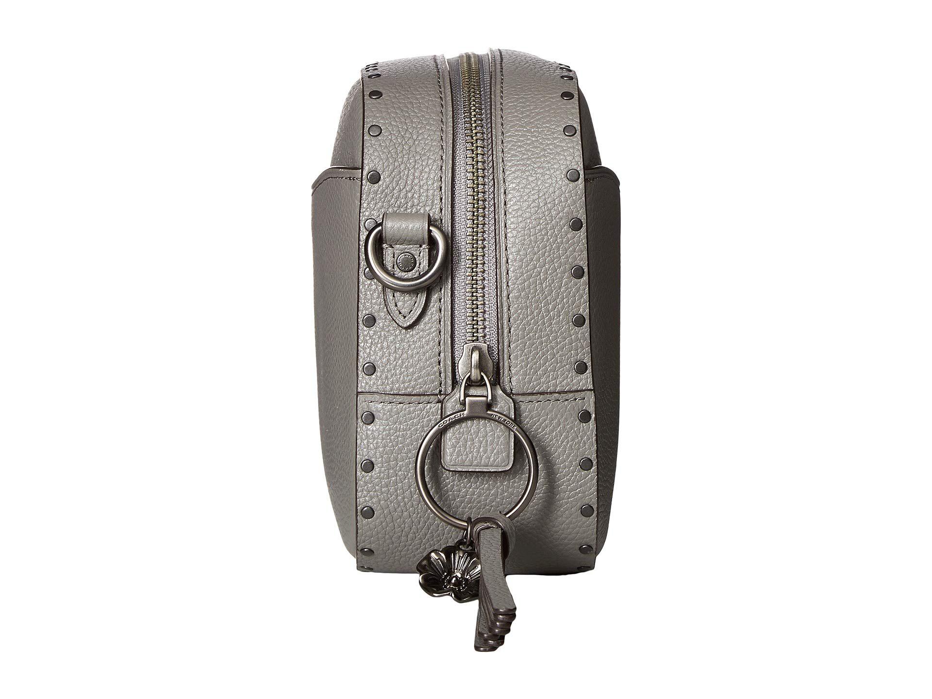 COACH Camera Bag With Rivets bp heather Grey Bags in Gray Lyst