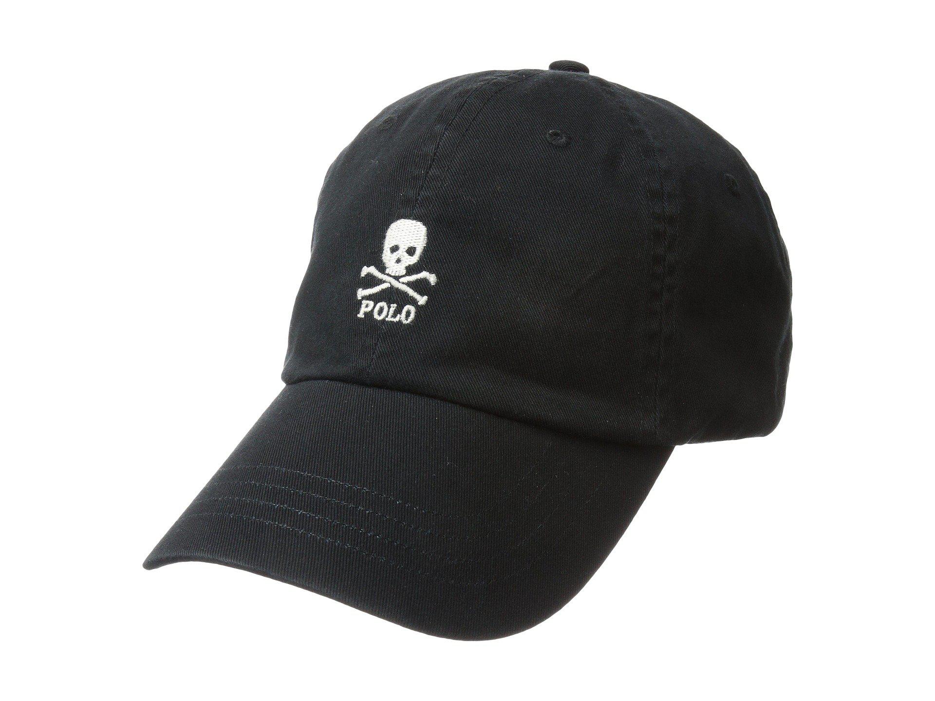 Polo Ralph Lauren Classic Sport Skull Chino Hat (polo Black) Caps for Men |  Lyst