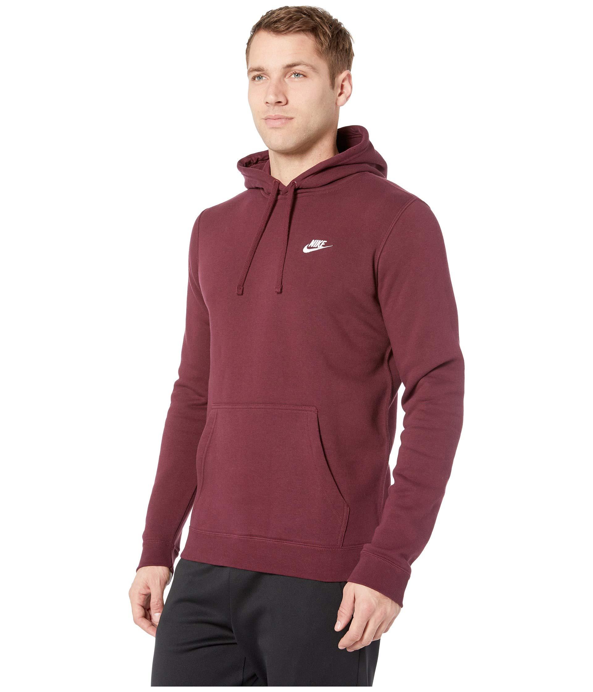 maroon nike hoodie