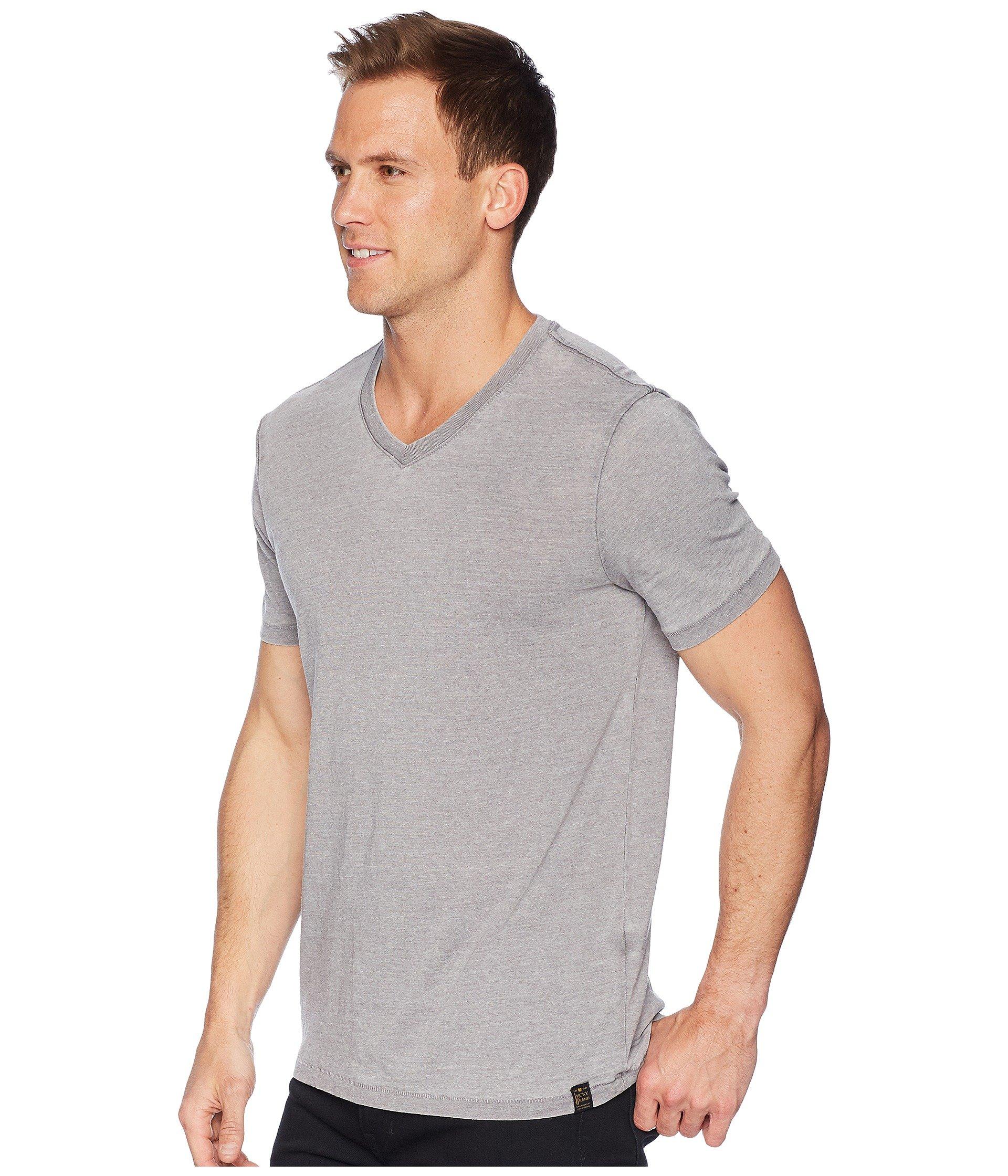 Lucky Brand Synthetic Venice Burnout V-neck Tee in Gray for Men - Lyst