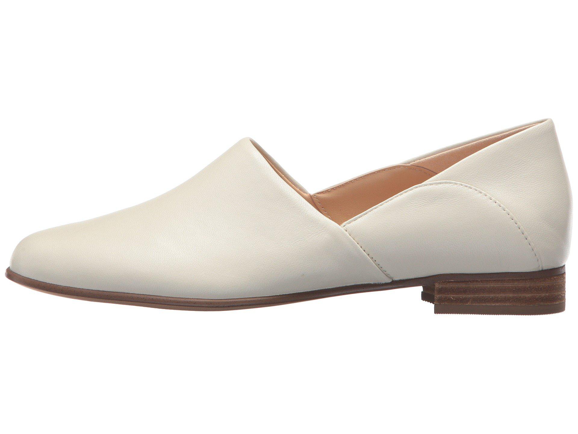 Lyst - Clarks Pure Tone (white Leather) Women's Shoes in White