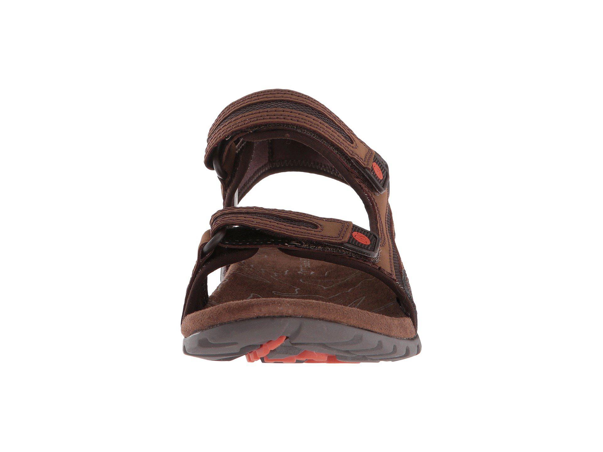 Merrell Leather Sandspur Oak Sandal, Dark Earth, 11 Medium Us in Brown for Men Lyst