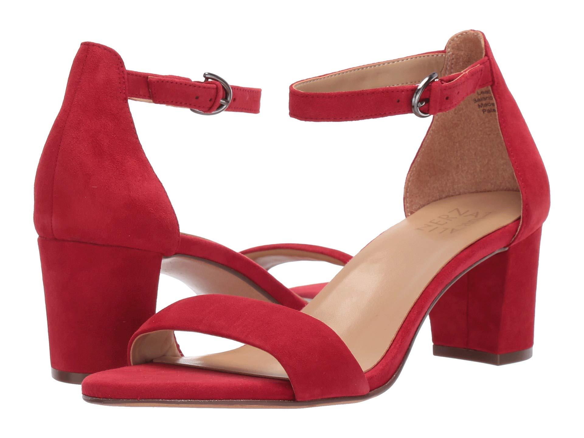 Naturalizer Suede Vera Ankle Strap Dress Sandals in Red - Save 24% - Lyst