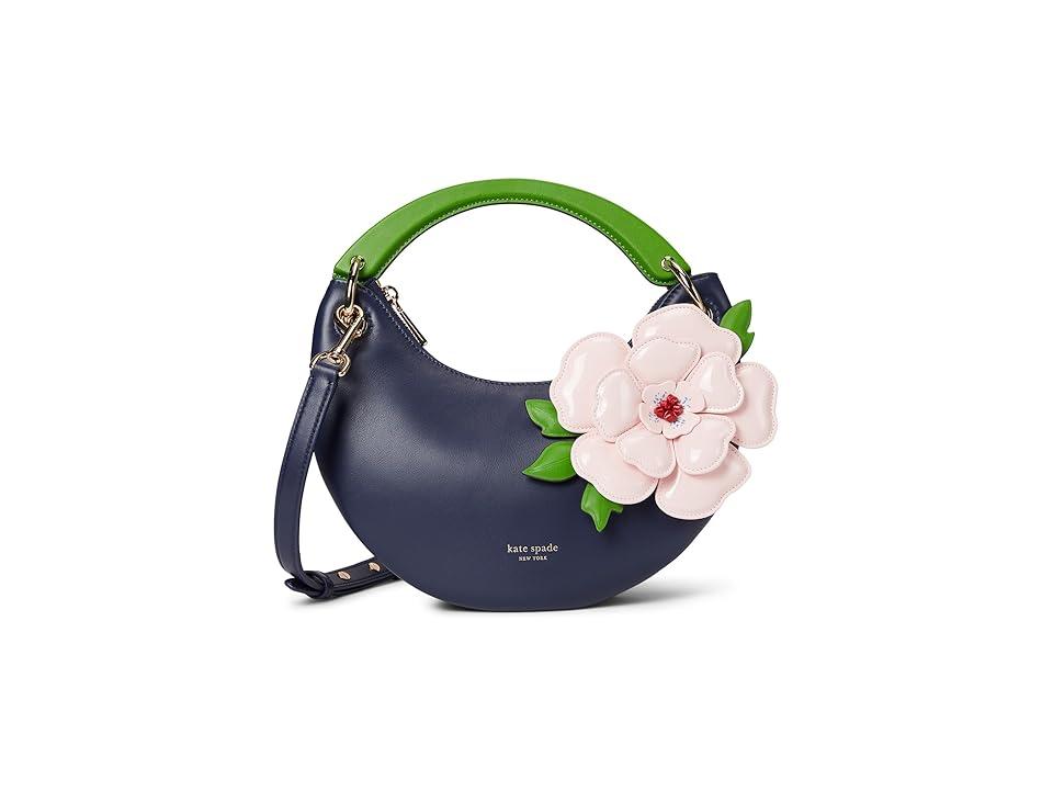 ショルダーバッグ・ポシェット Kate Spade KL001 Flower Floral Medium Top Handle Satchel Kate Spade New York Spade Flower Floral Medium Top Handle
