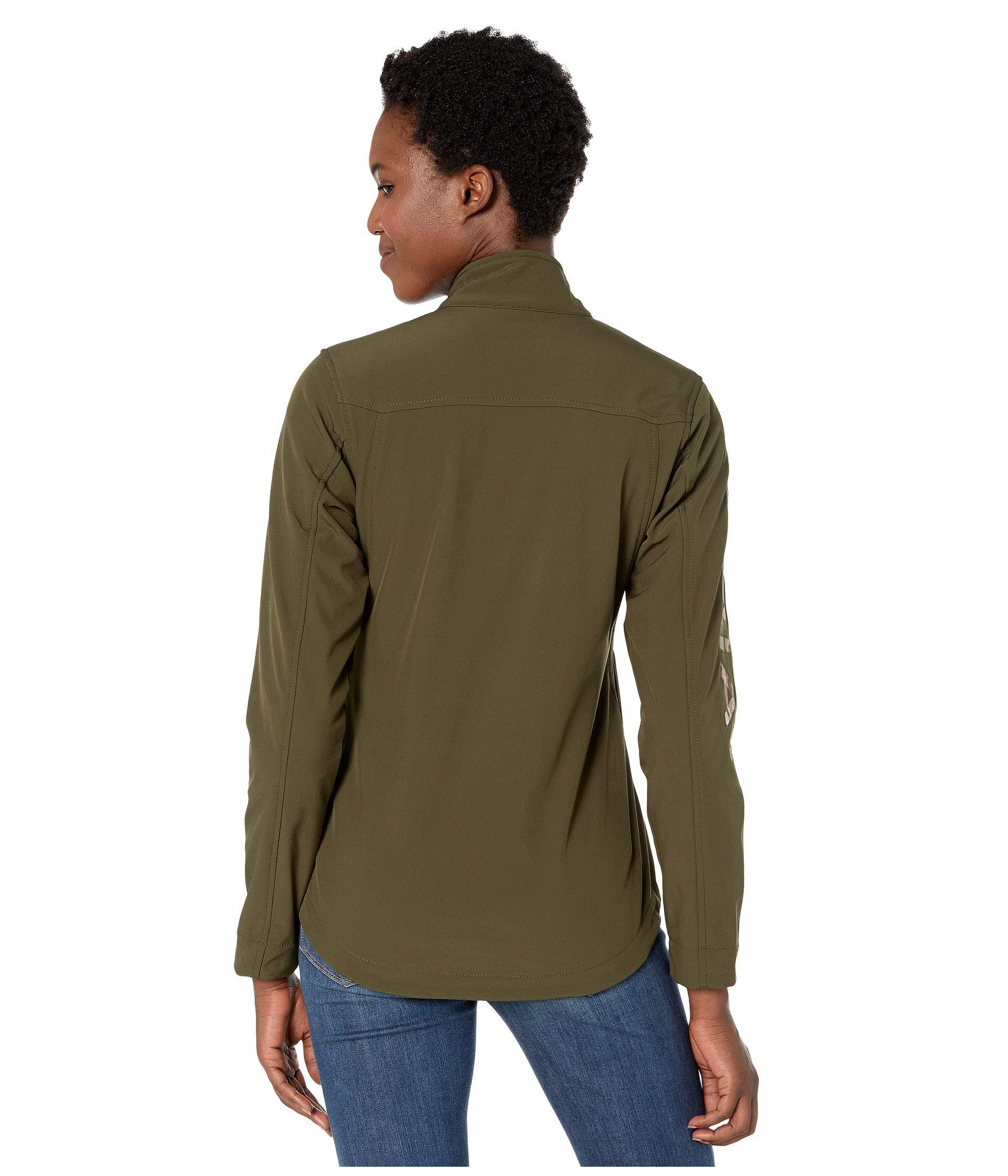 Ariat Synthetic New Team Softshell Jacket in Olive (Green) - Lyst