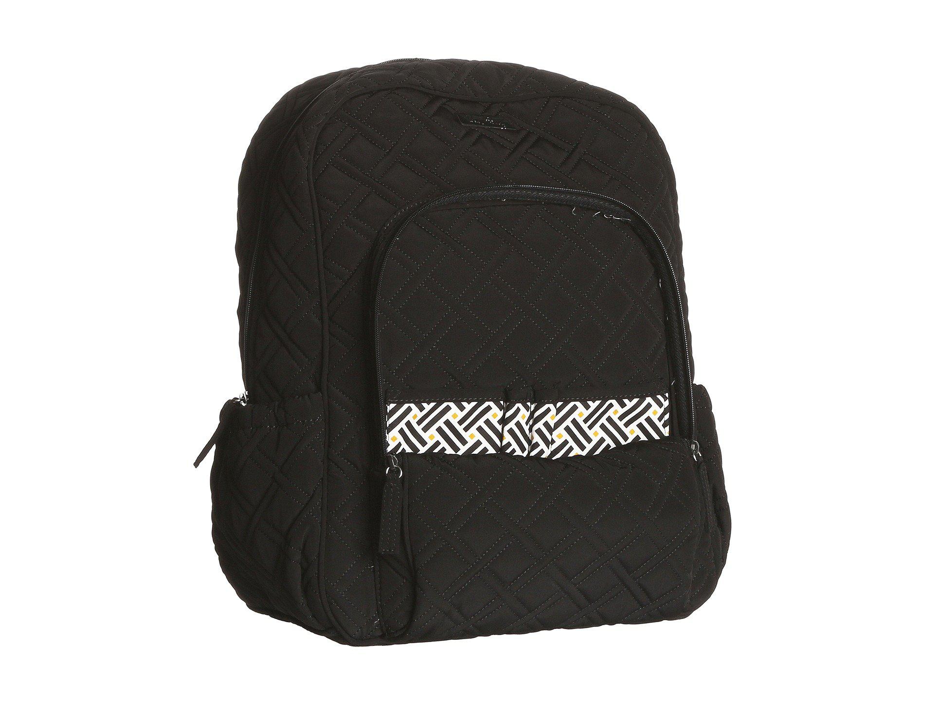 Vera Bradley Cotton Campus Backpack (black) Backpack Bags Lyst