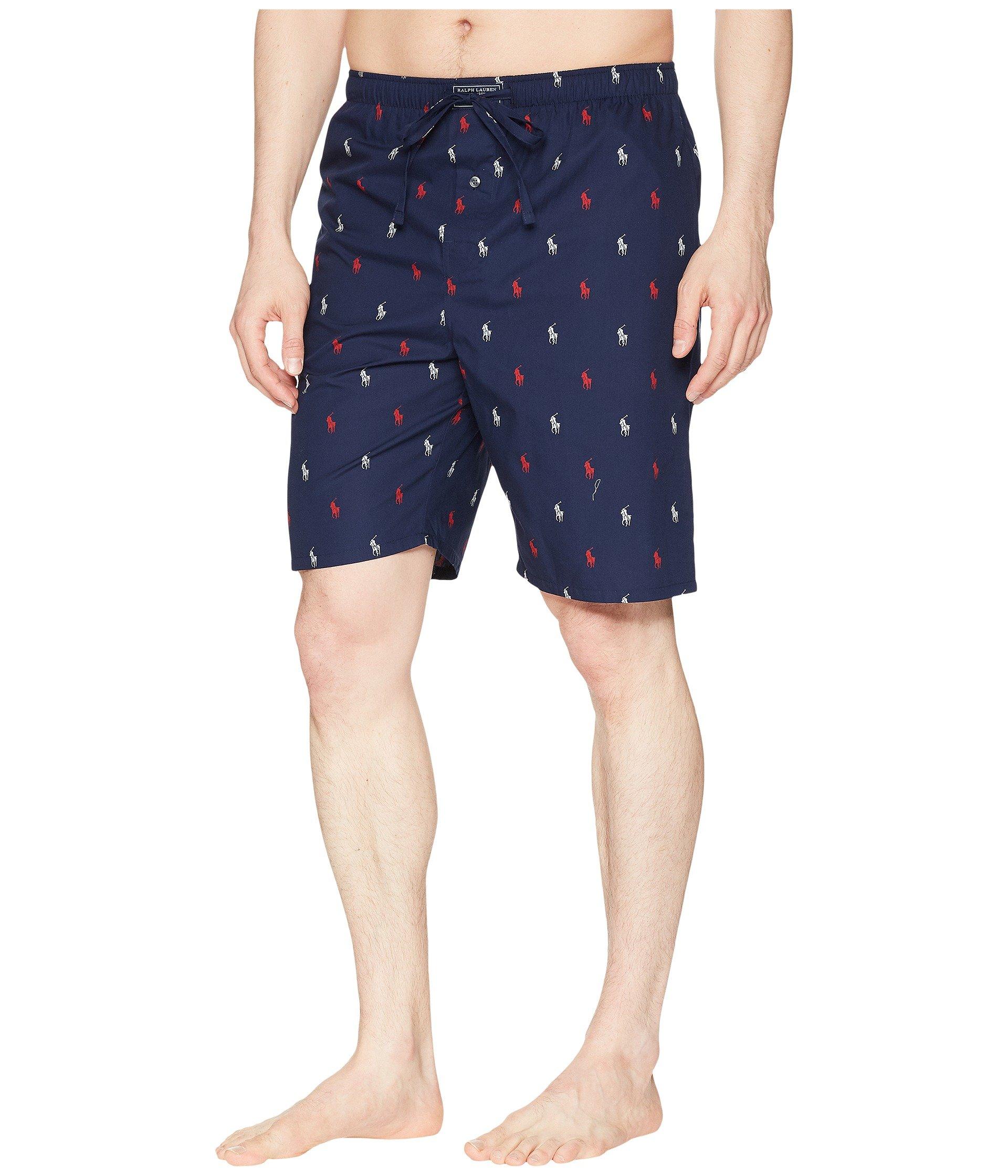 red polo pajama shorts