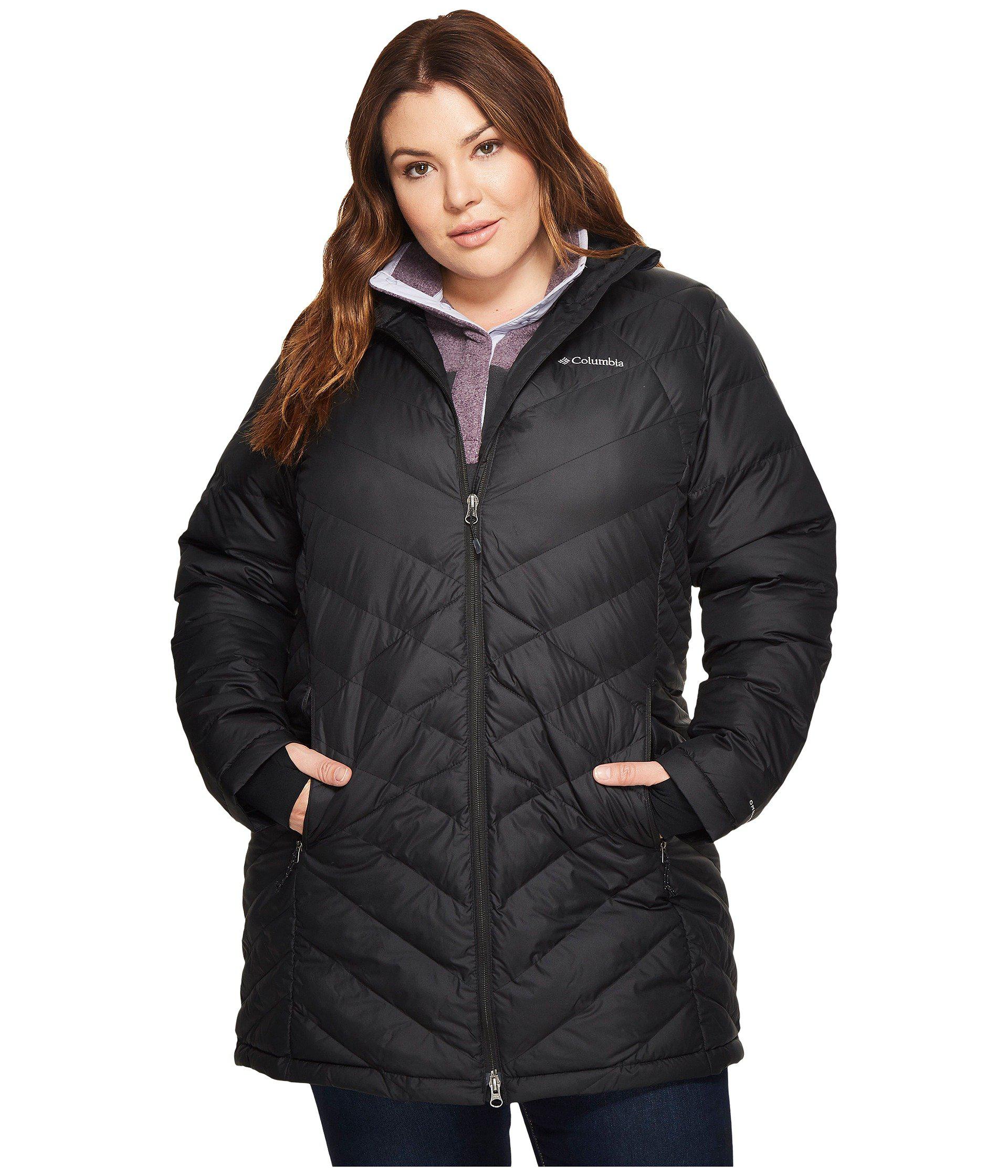 columbia plus size heavenly long hooded jacket