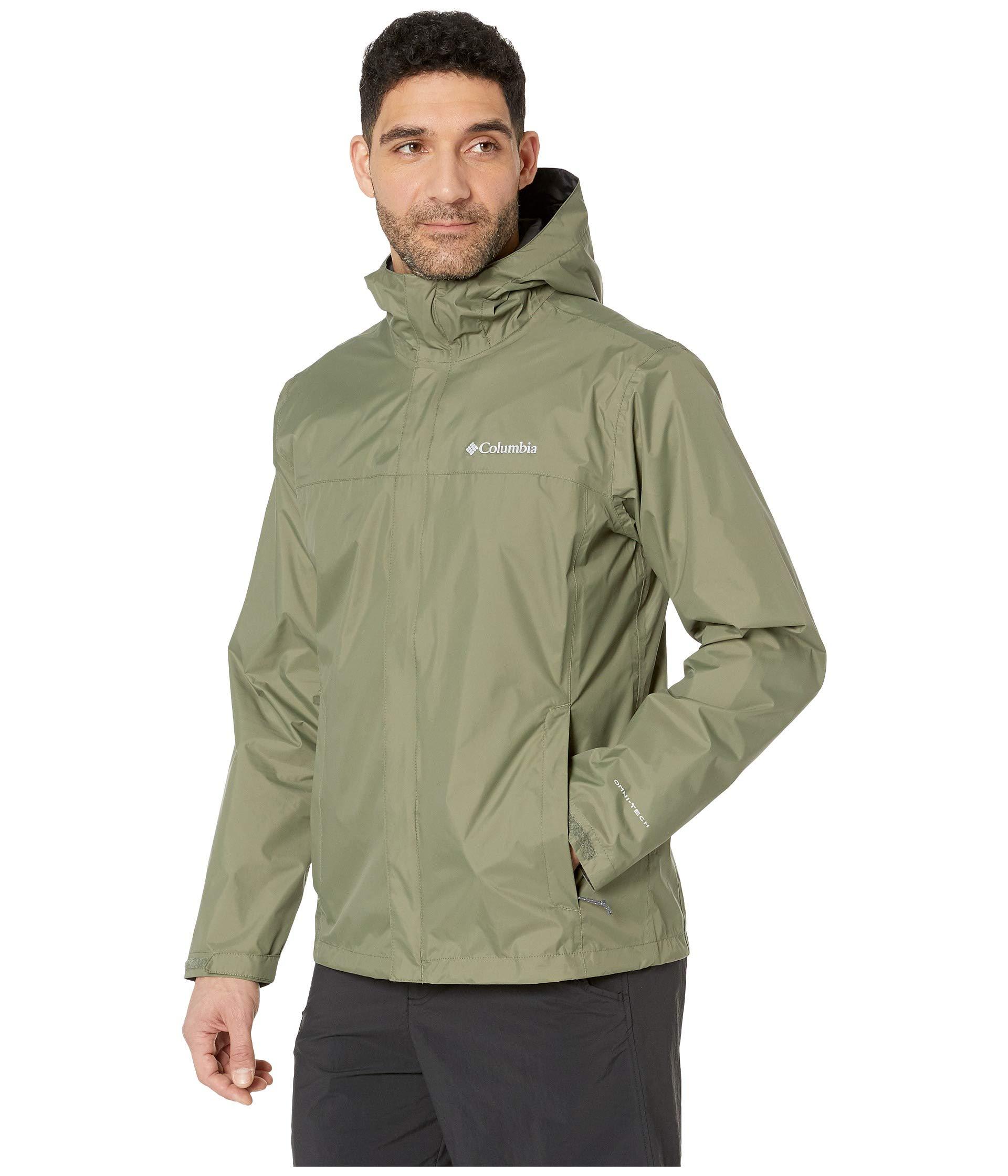 olive green columbia coat