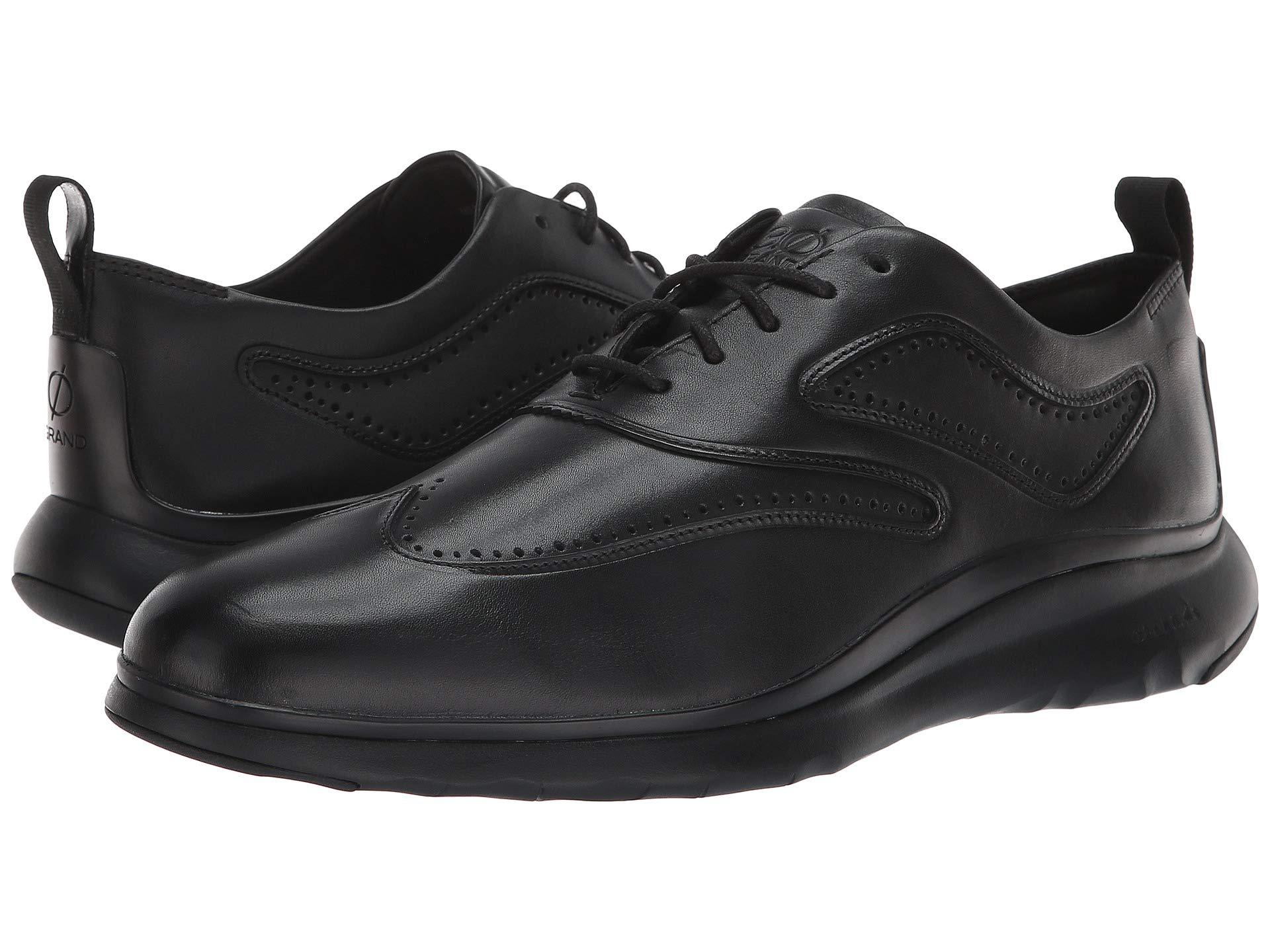 Cole Haan Leather 3.zerogrand Wingtip Oxford in Black Leather/Black (Black) for Men - Lyst