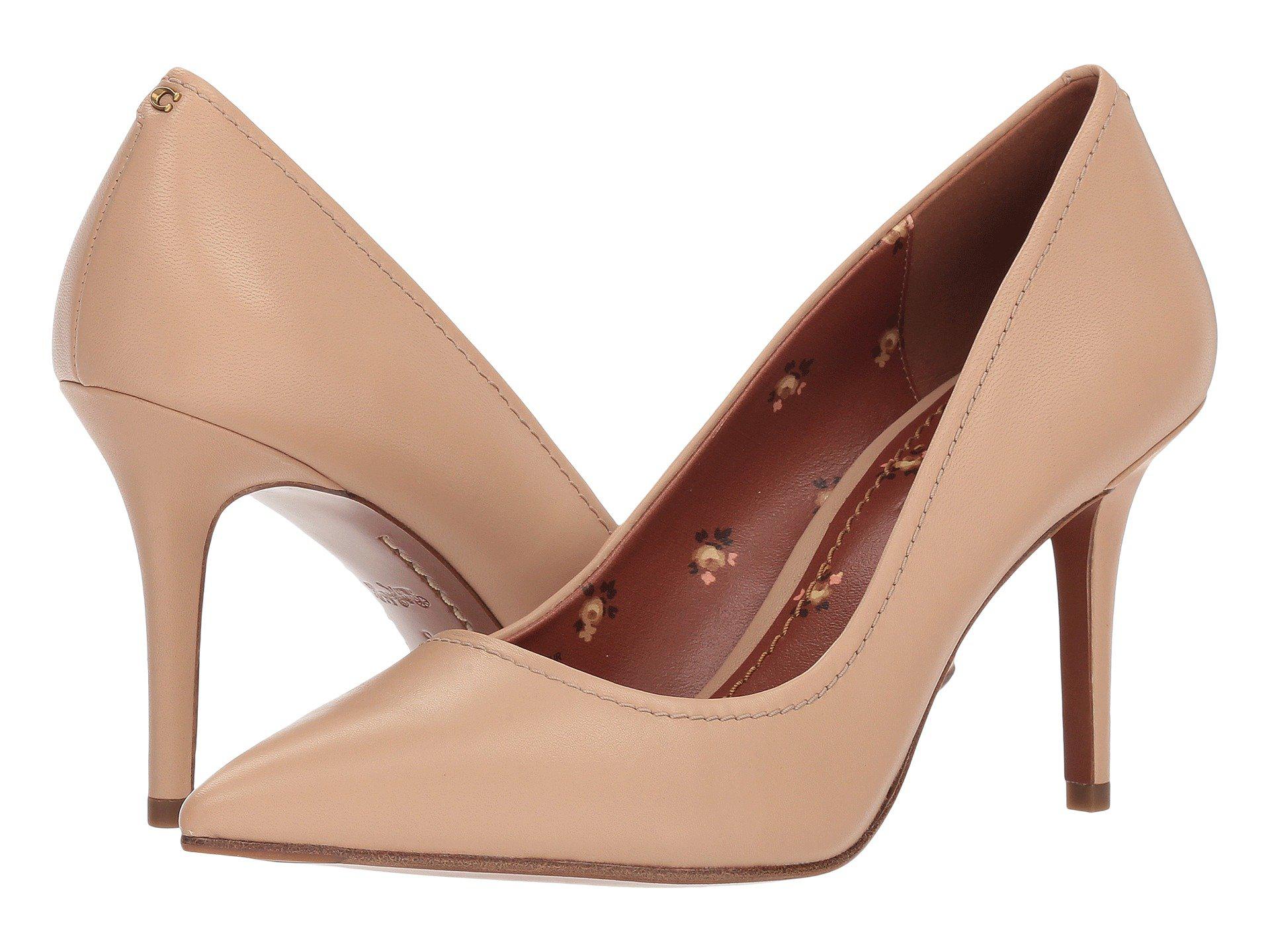 coach waverly 85mm pump with signature buckle