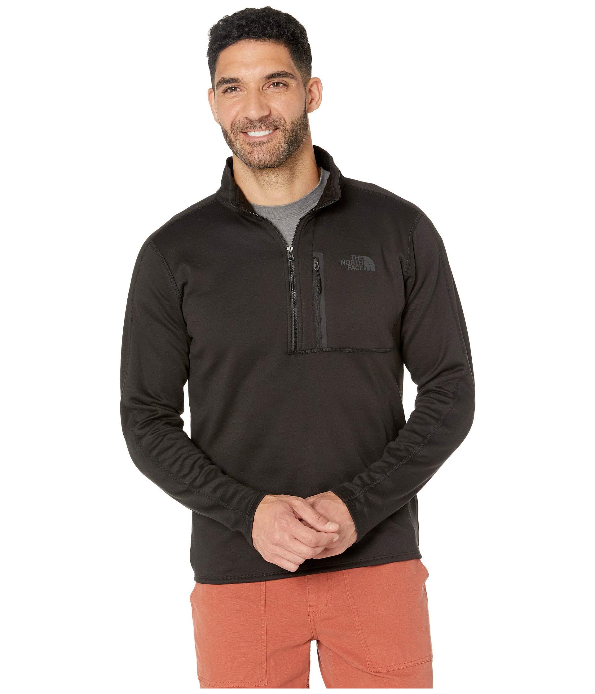 men's the north face canyonlands full zip black