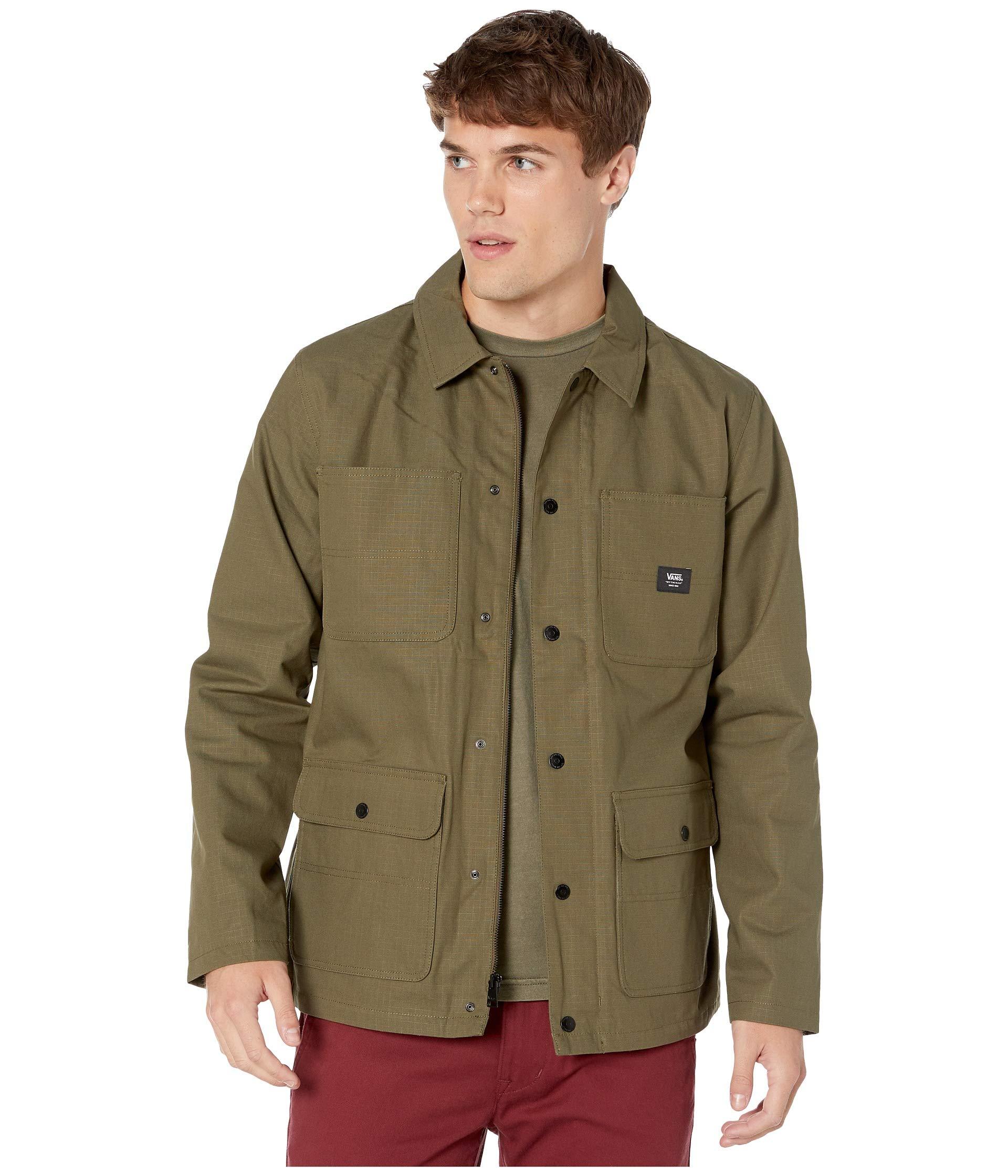 Vans Cotton Drill Chore Coat Jacket in Olive (Green) for Men | Lyst