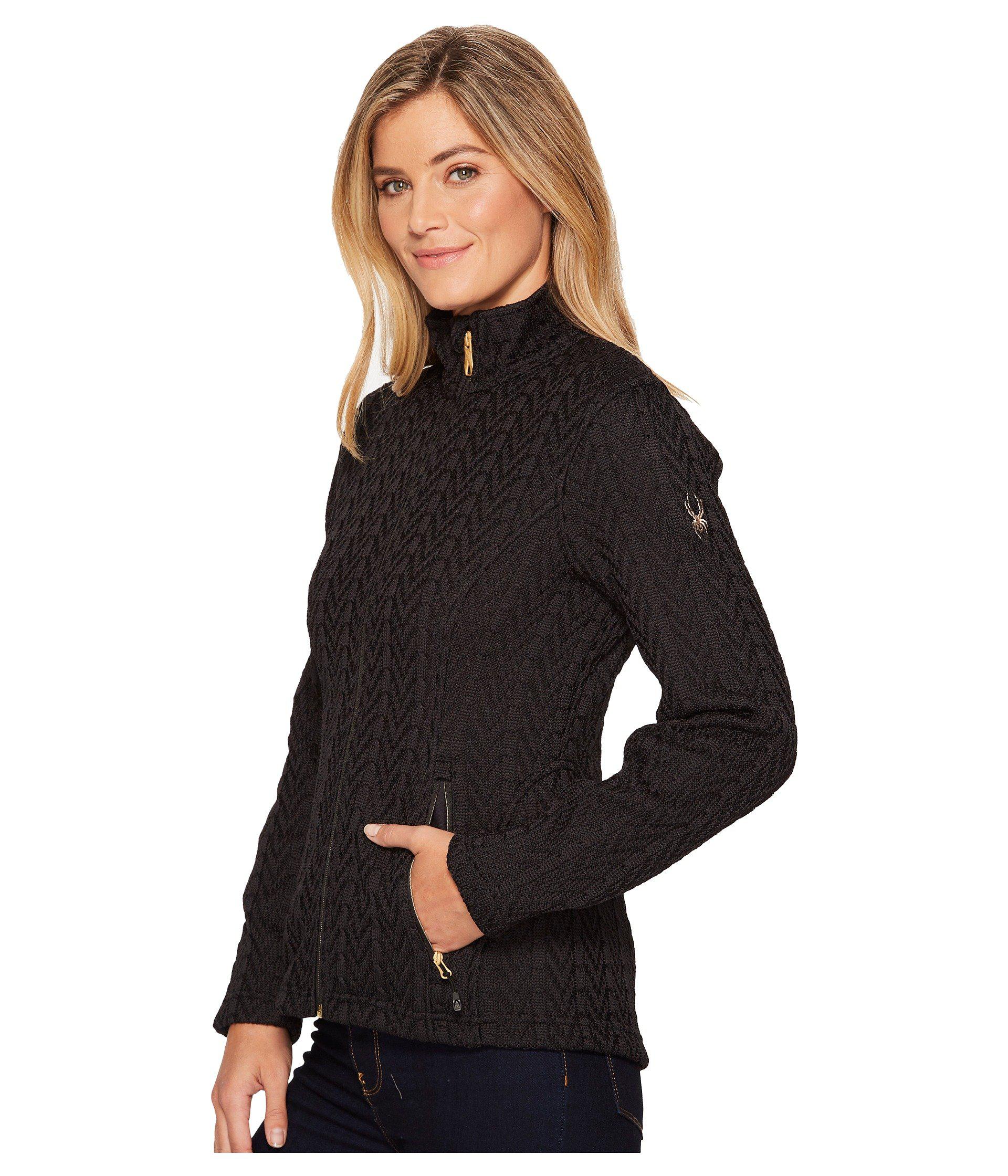 spyder cable knit jacket