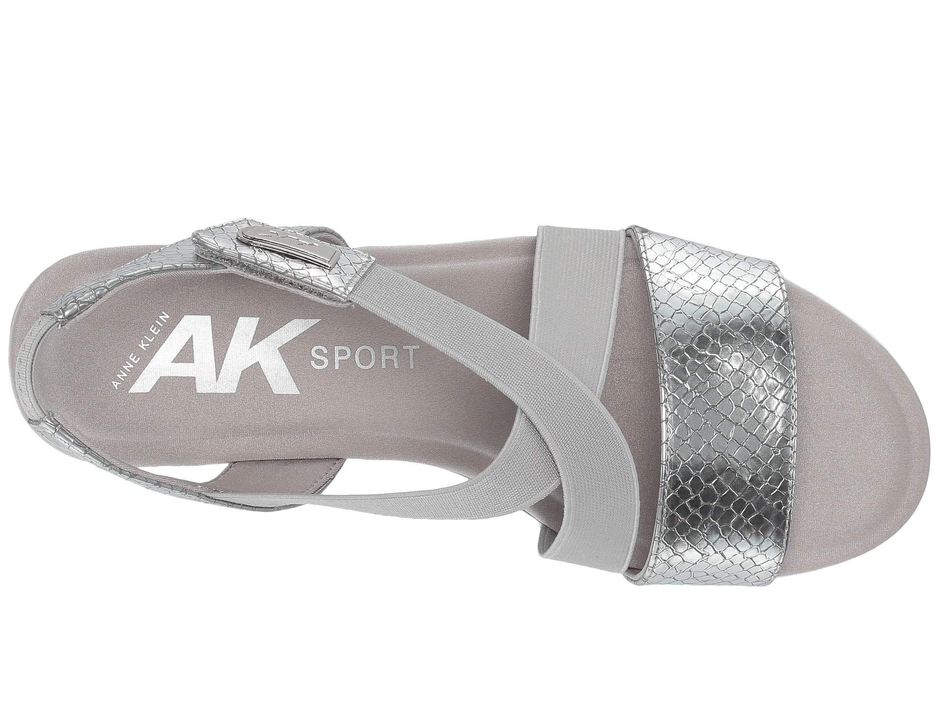 Anne Klein Sport Nessy Wedge Sandal (navy) Women's Shoes in Silver  (Metallic) - Lyst