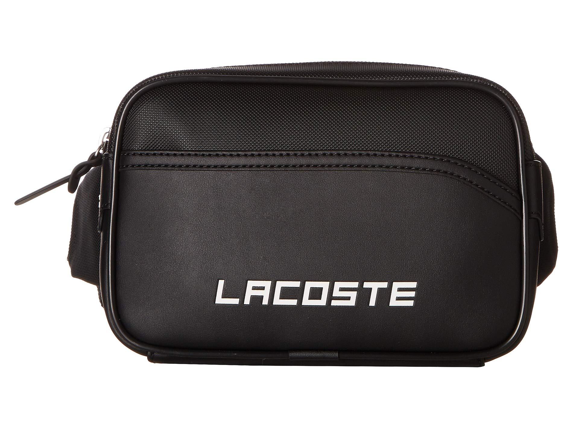 lacoste waist bag black