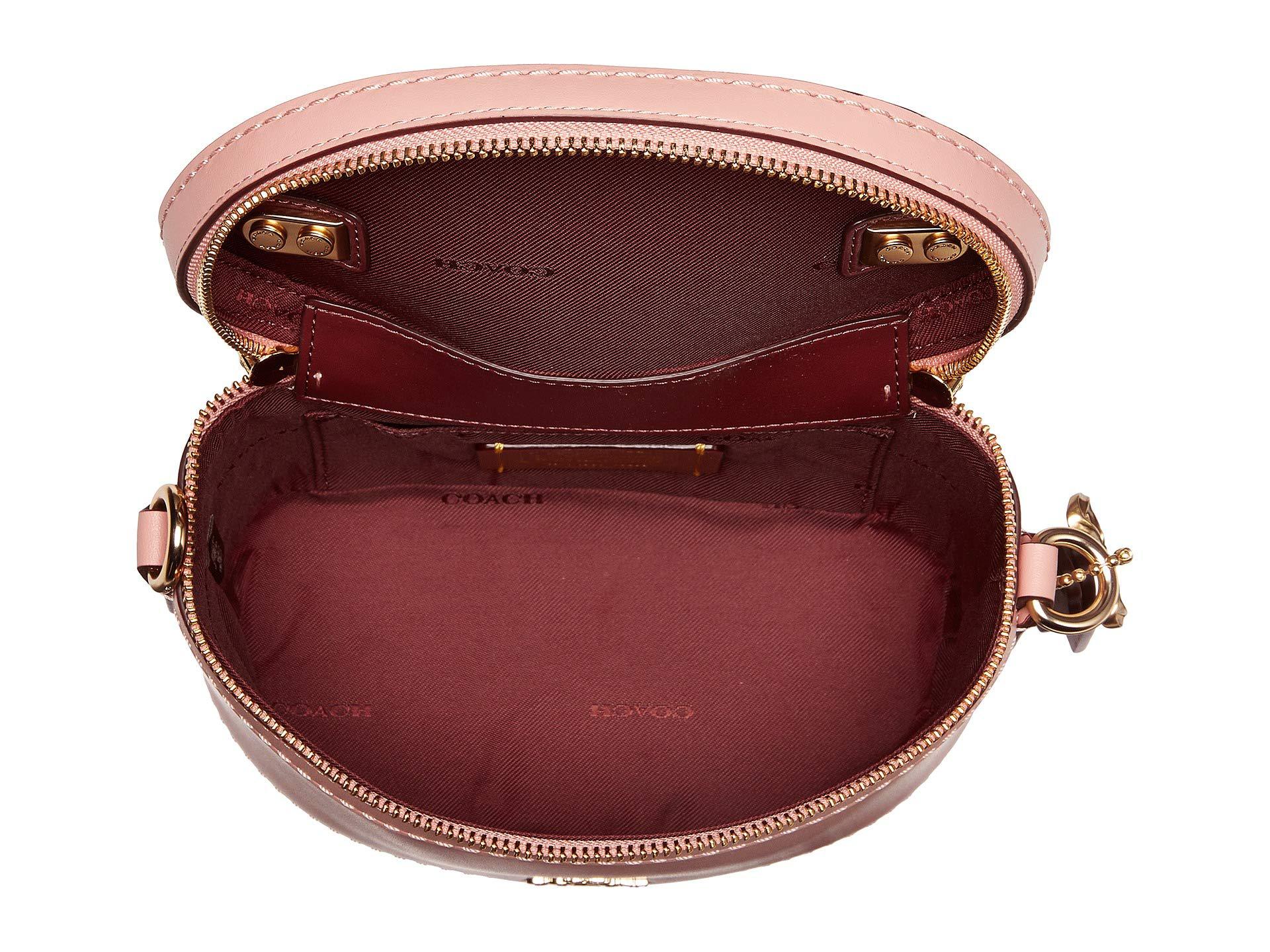 COACH Refined Calf Leather Selena Trail Bag (gold/peony) Cross Body Handbags - Lyst