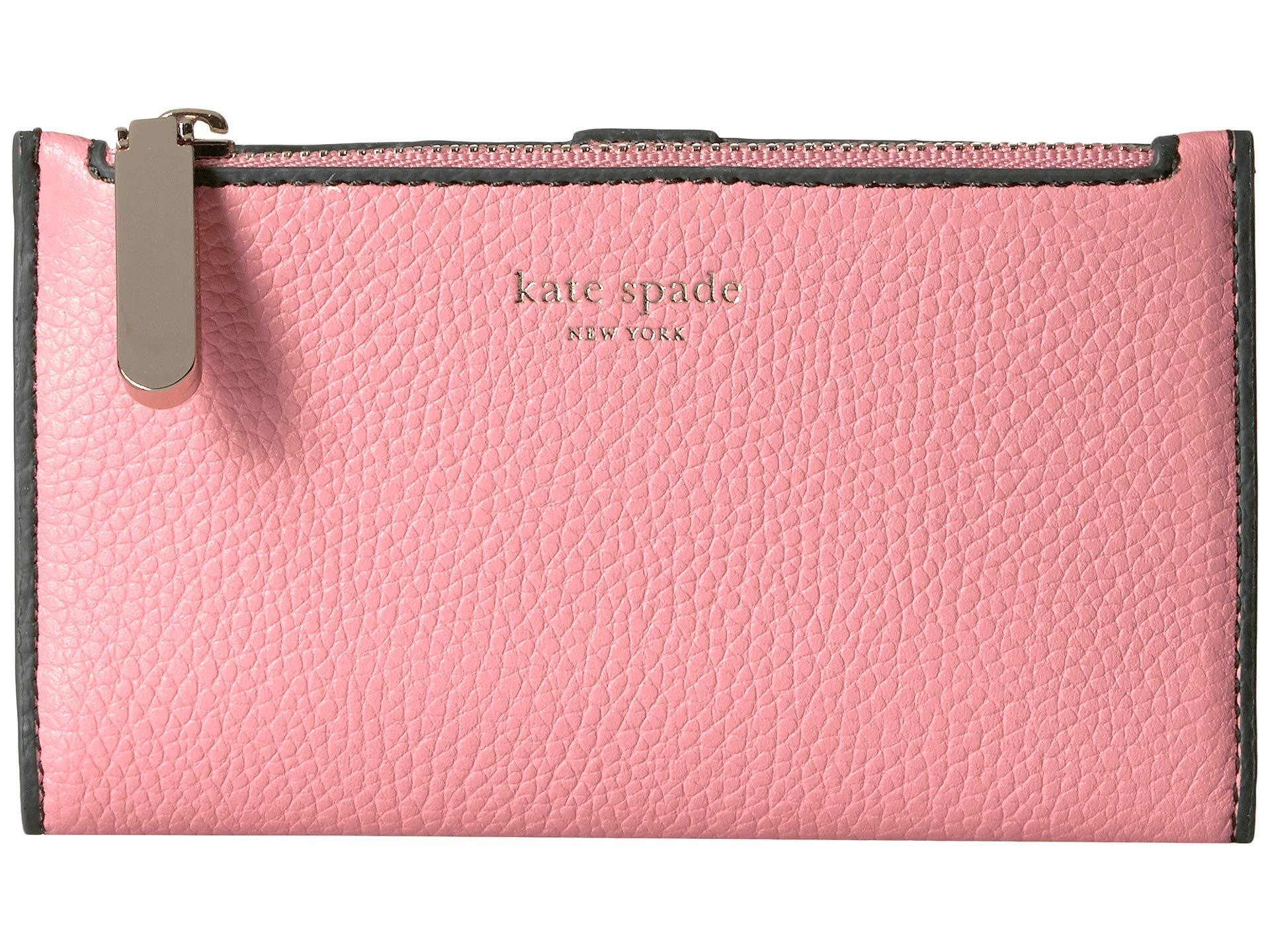 Kate Spade Sam Small Slim Bifold Wallet in Pink - Lyst