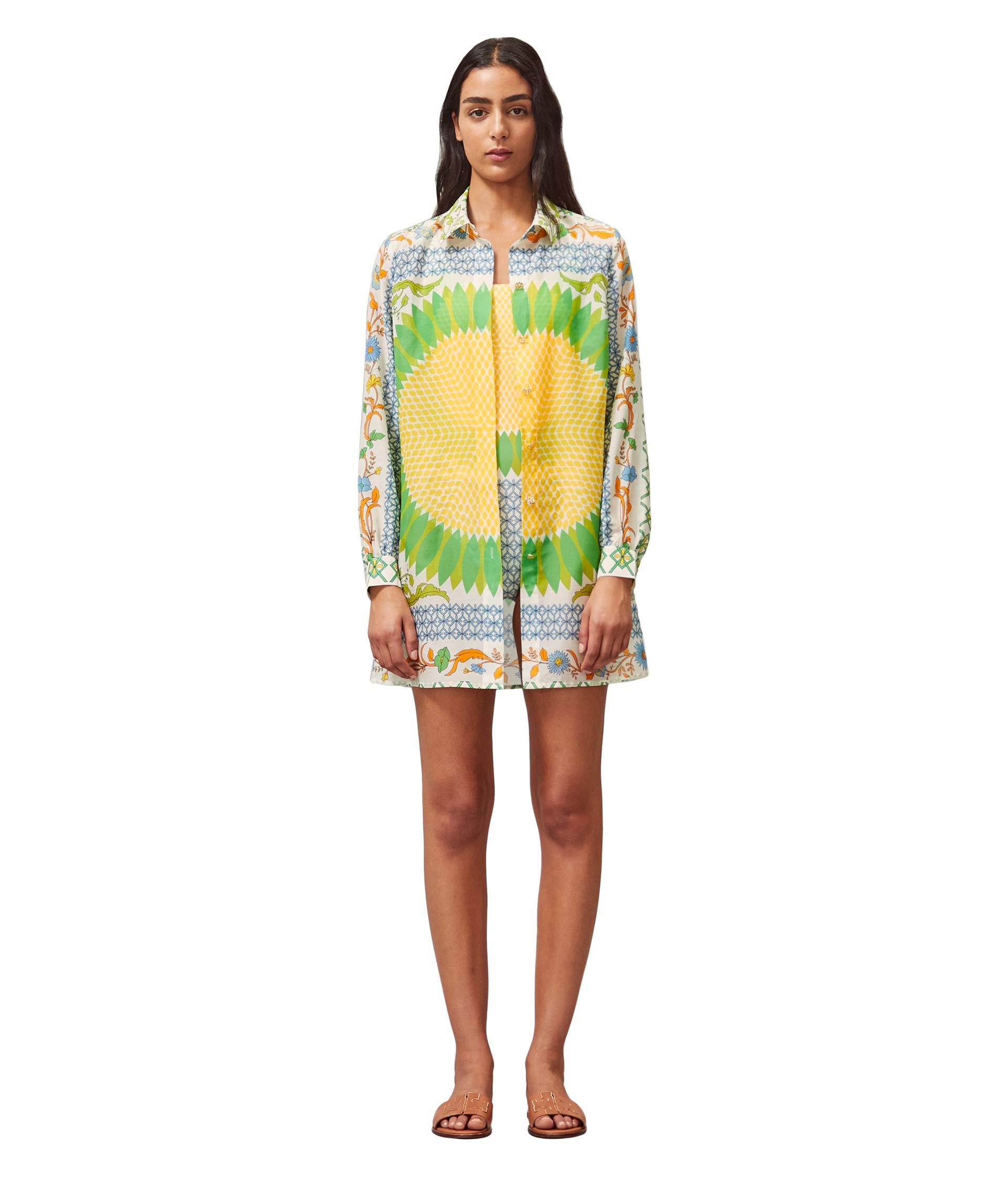 tory burch printed beach tunic