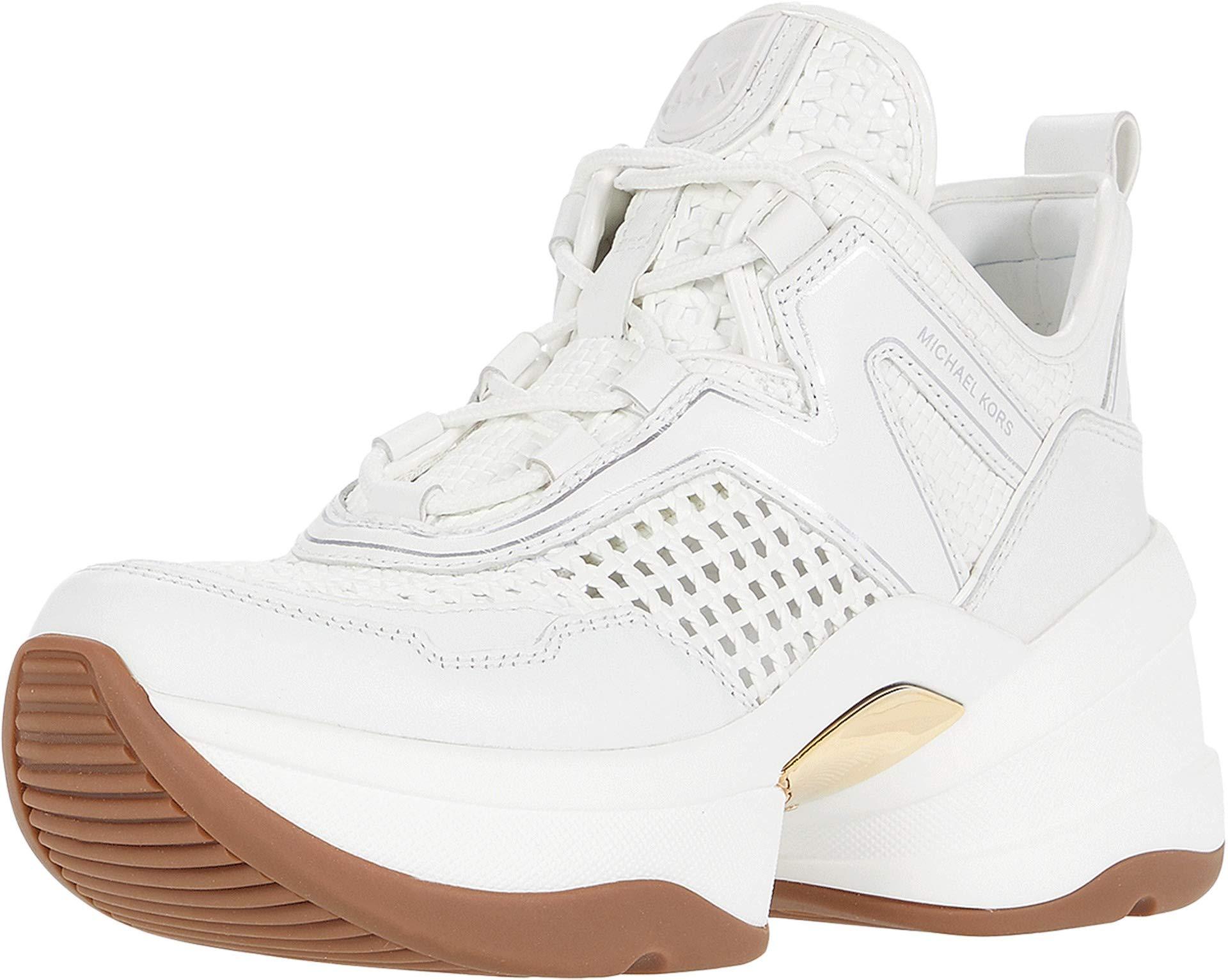 olympia canvas and leather trainer