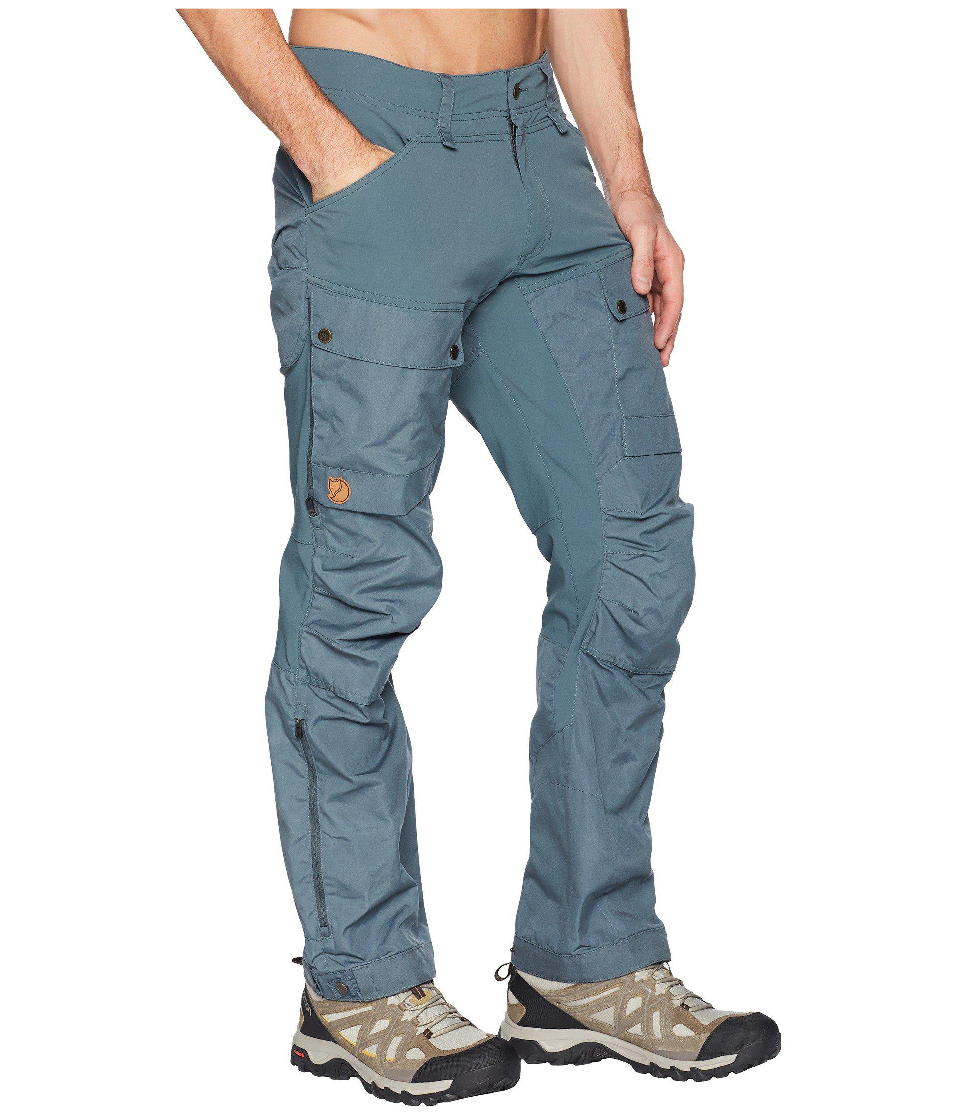 Fjallraven Synthetic Keb Trousers (dusk) Men's Casual Pants in Blue for