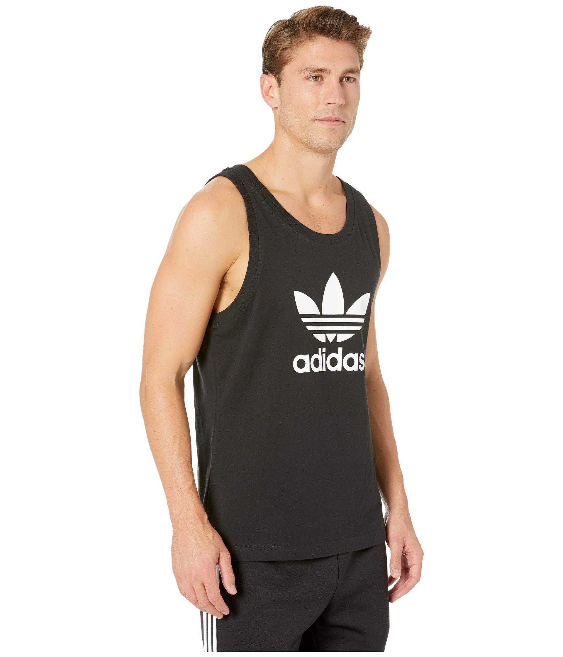 adidas Originals Trefoil Tank Top (medium Grey Heather) Men's ...