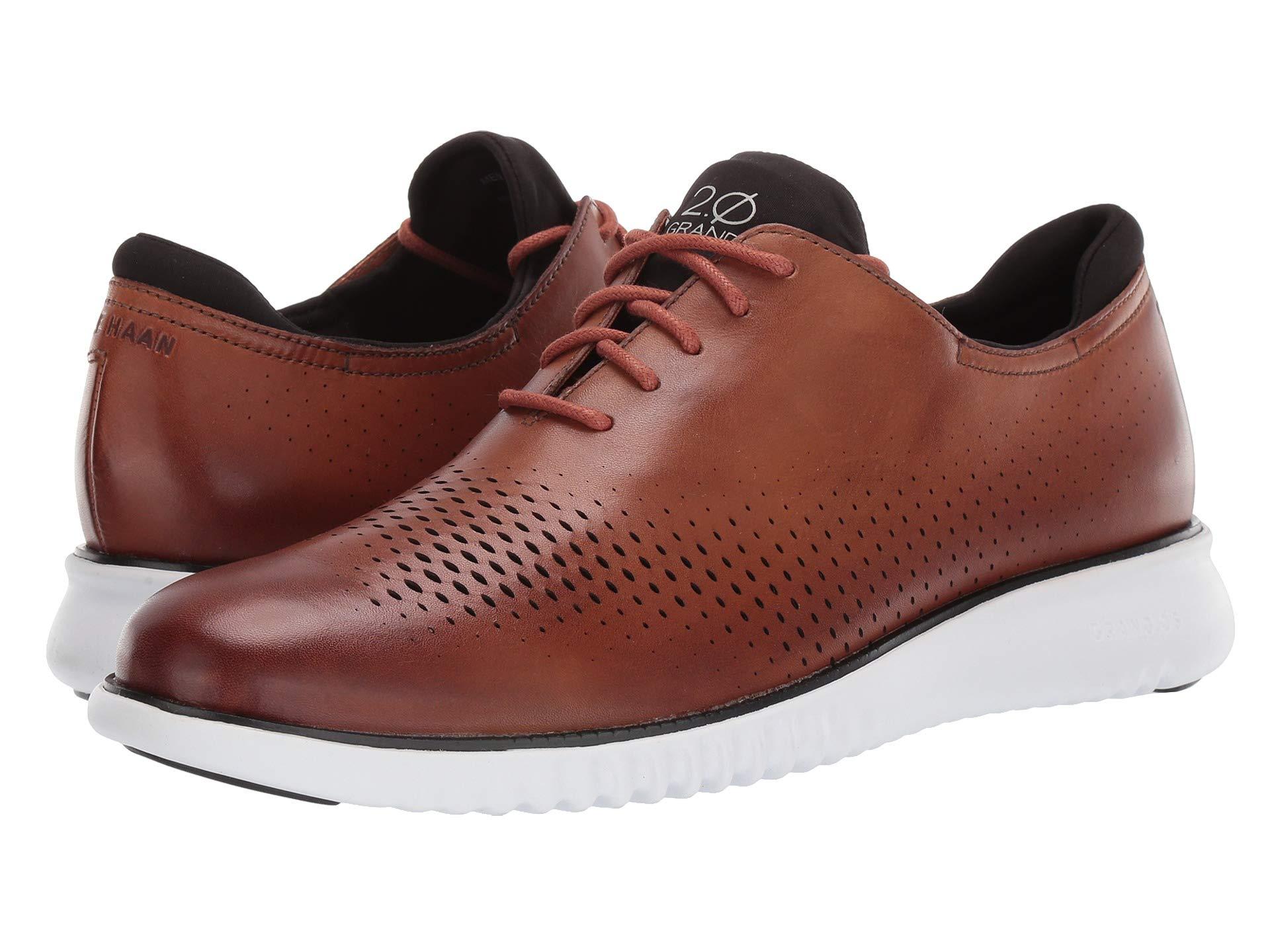 Cole Haan Leather 2.zerogrand Lsr Wing in Brown for Men - Lyst